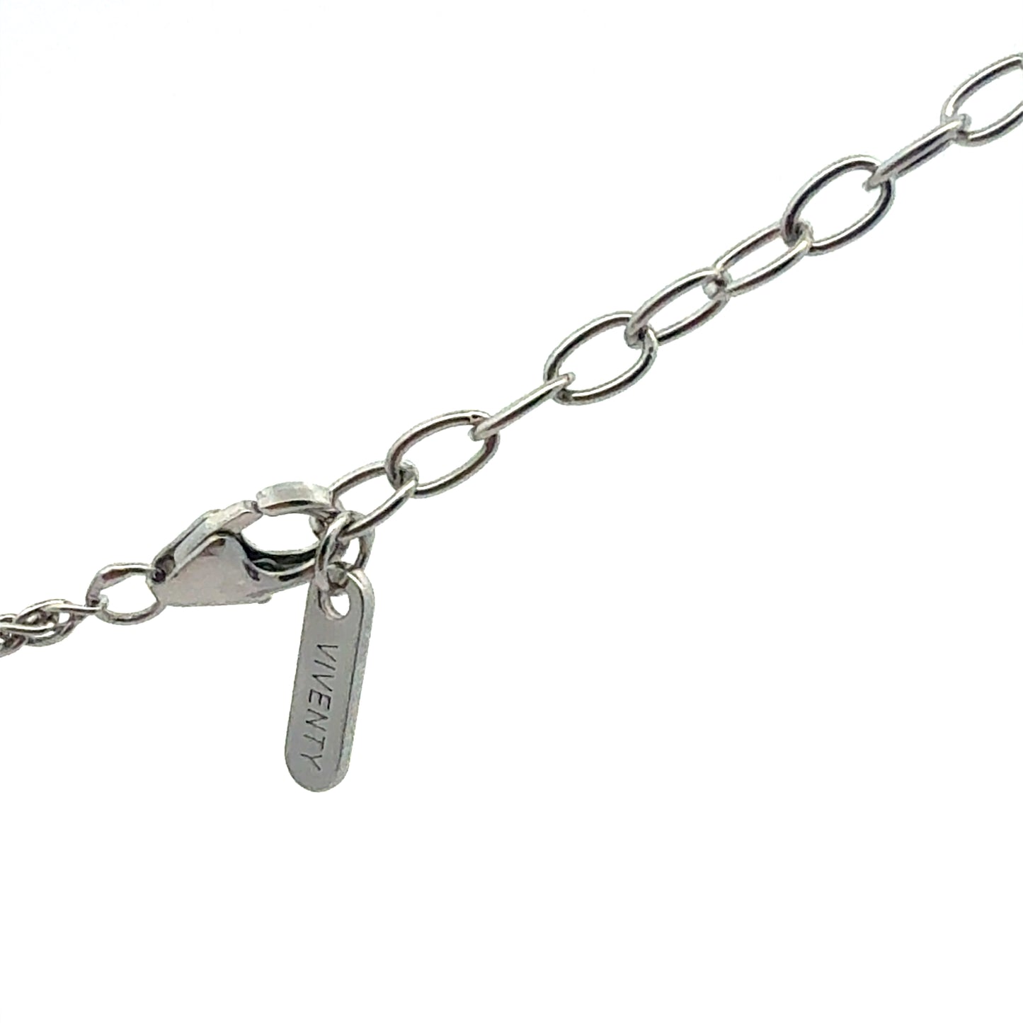 Kreuz-Anhänger aus 925 Sterlingsilber Detailansicht Verschluss mit Stempel
