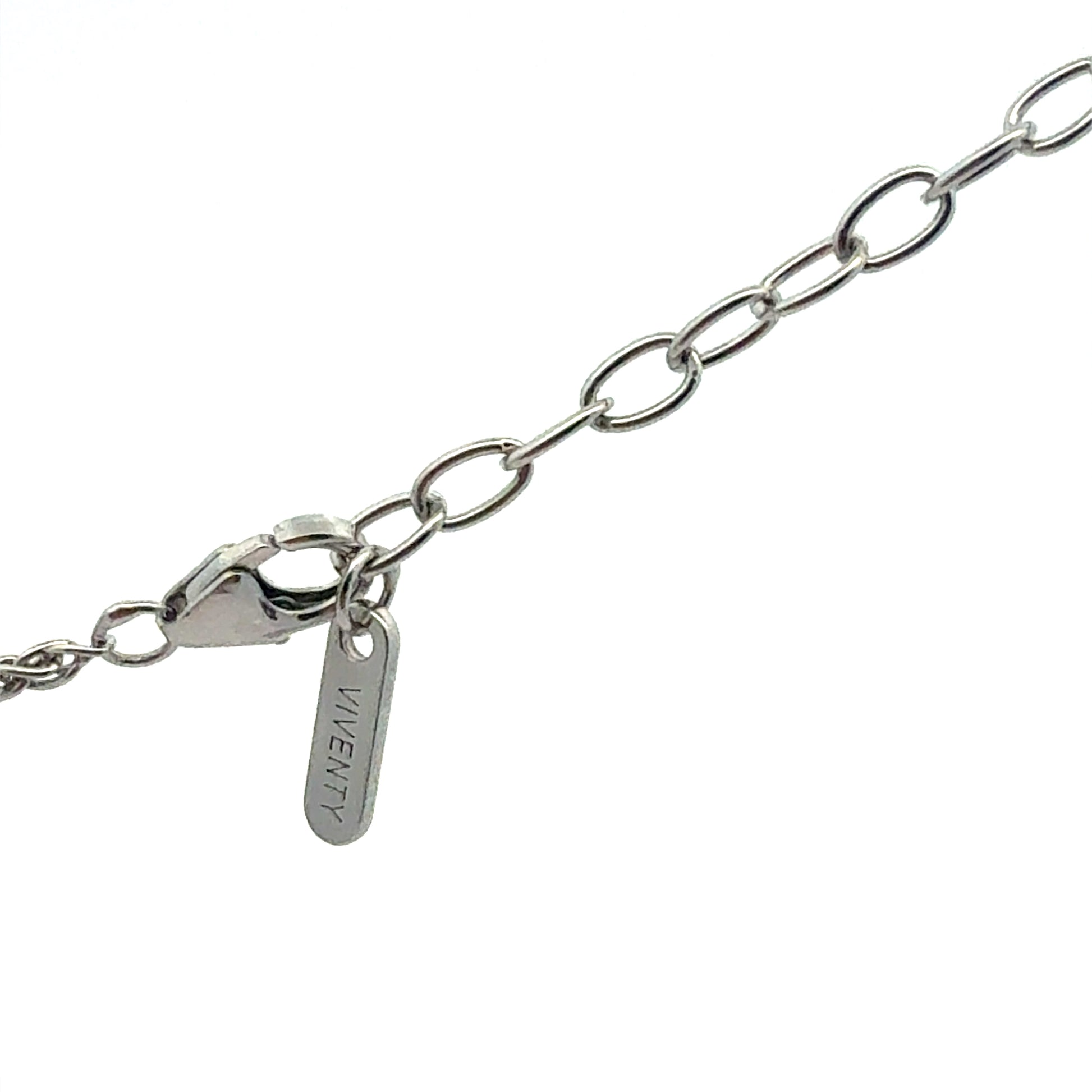 Kreuz-Anhänger aus 925 Sterlingsilber Detailansicht Verschluss mit Stempel
