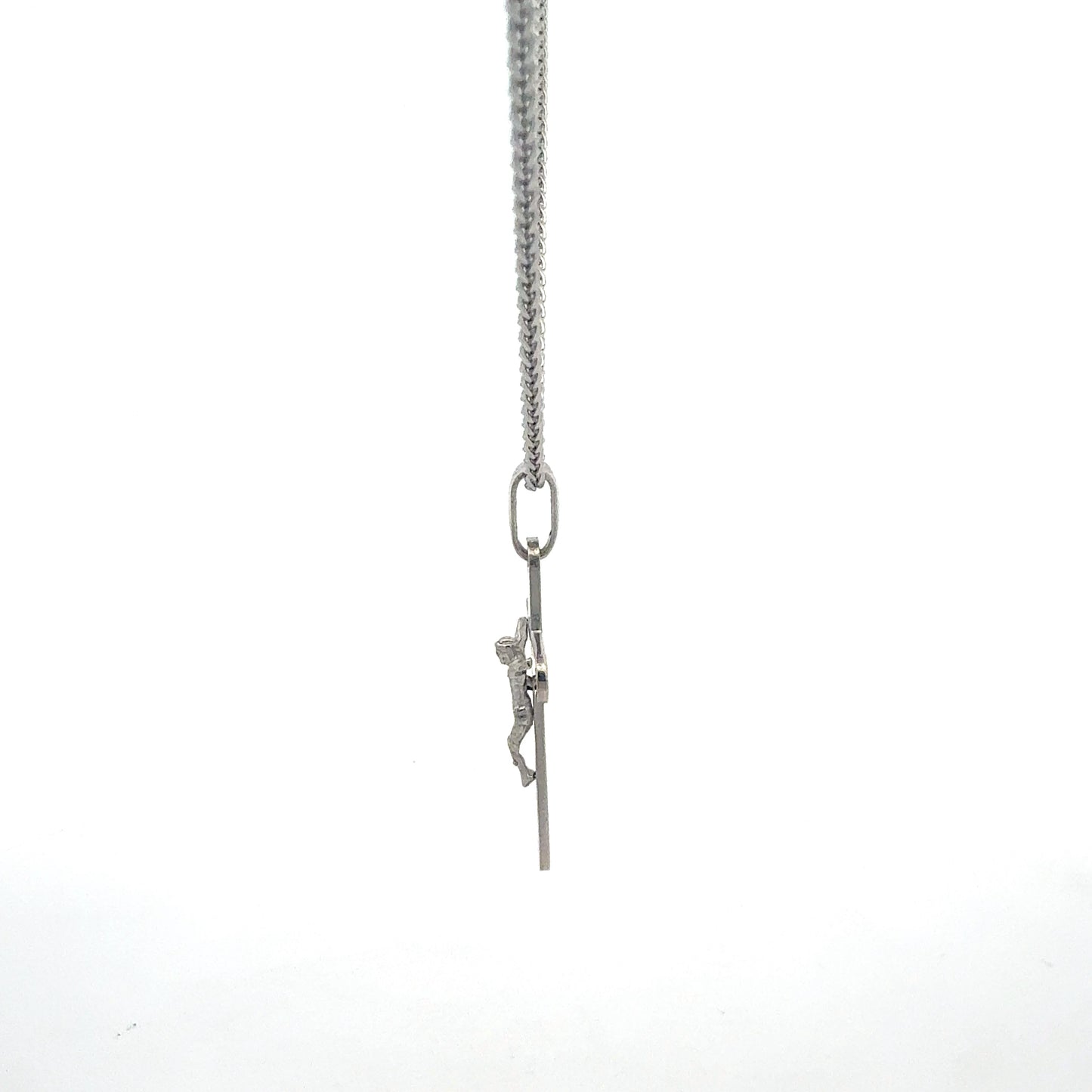 Kreuz-Anhänger aus 925 Sterlingsilber Detailansicht Seite
