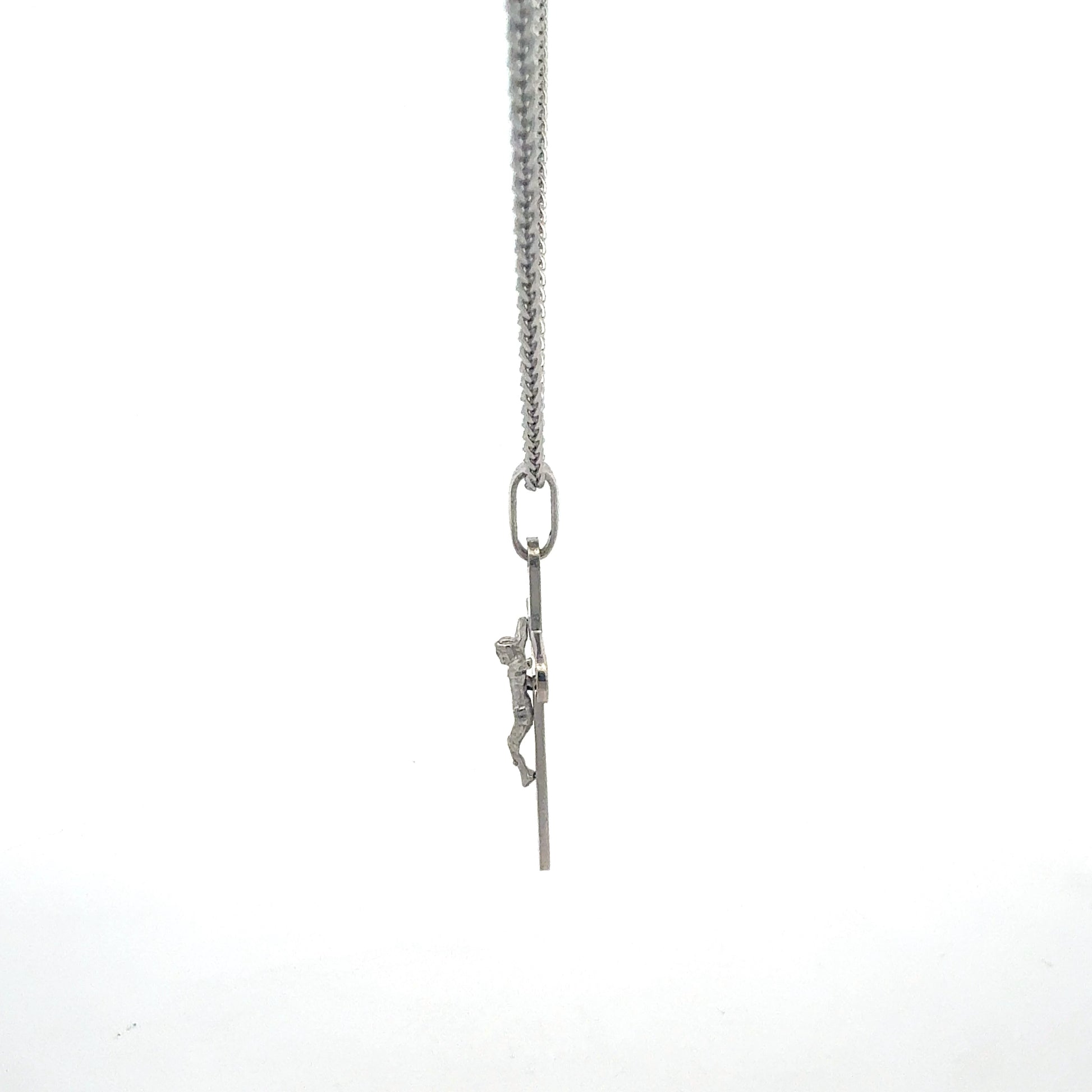 Kreuz-Anhänger aus 925 Sterlingsilber Detailansicht Seite
