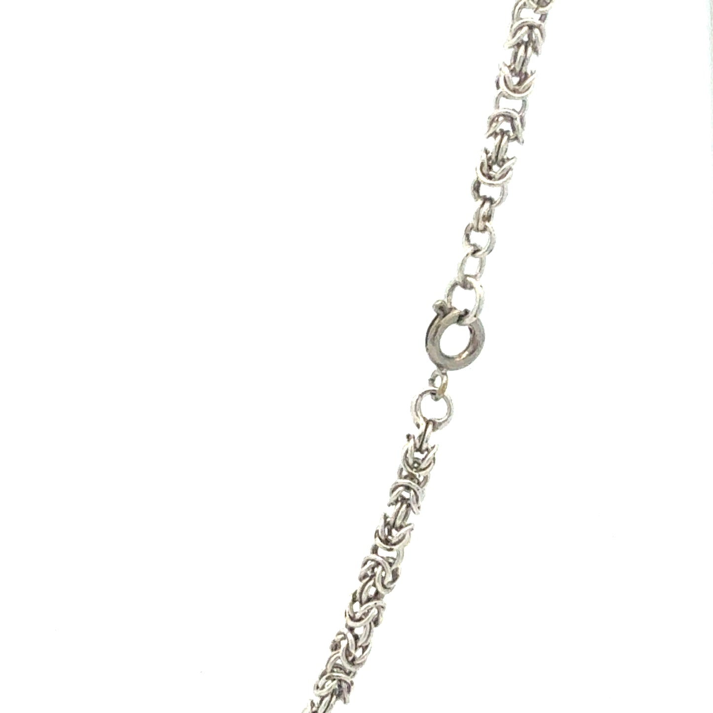 Silber Königskette 925 - Seitenansicht der eleganten Gliederung und des Verschlusses
