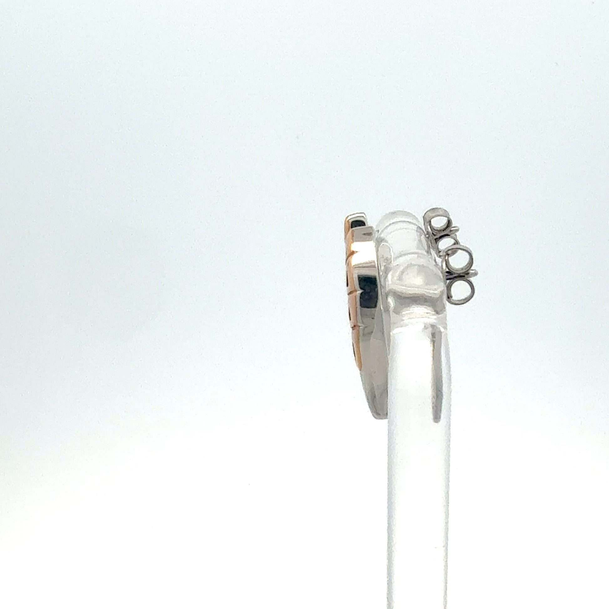 Elegante Ohrringe aus Sterling Silber - Seitenansicht
