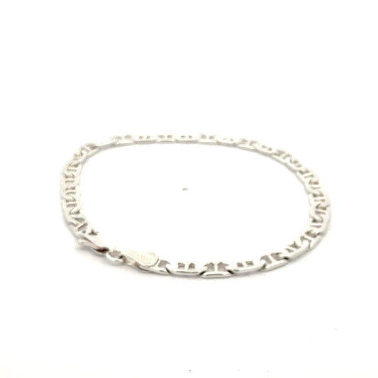 Silberarmband 925 – 6,95 g, 20,5 cm, Figaro-Design Armband Juwelier Alen