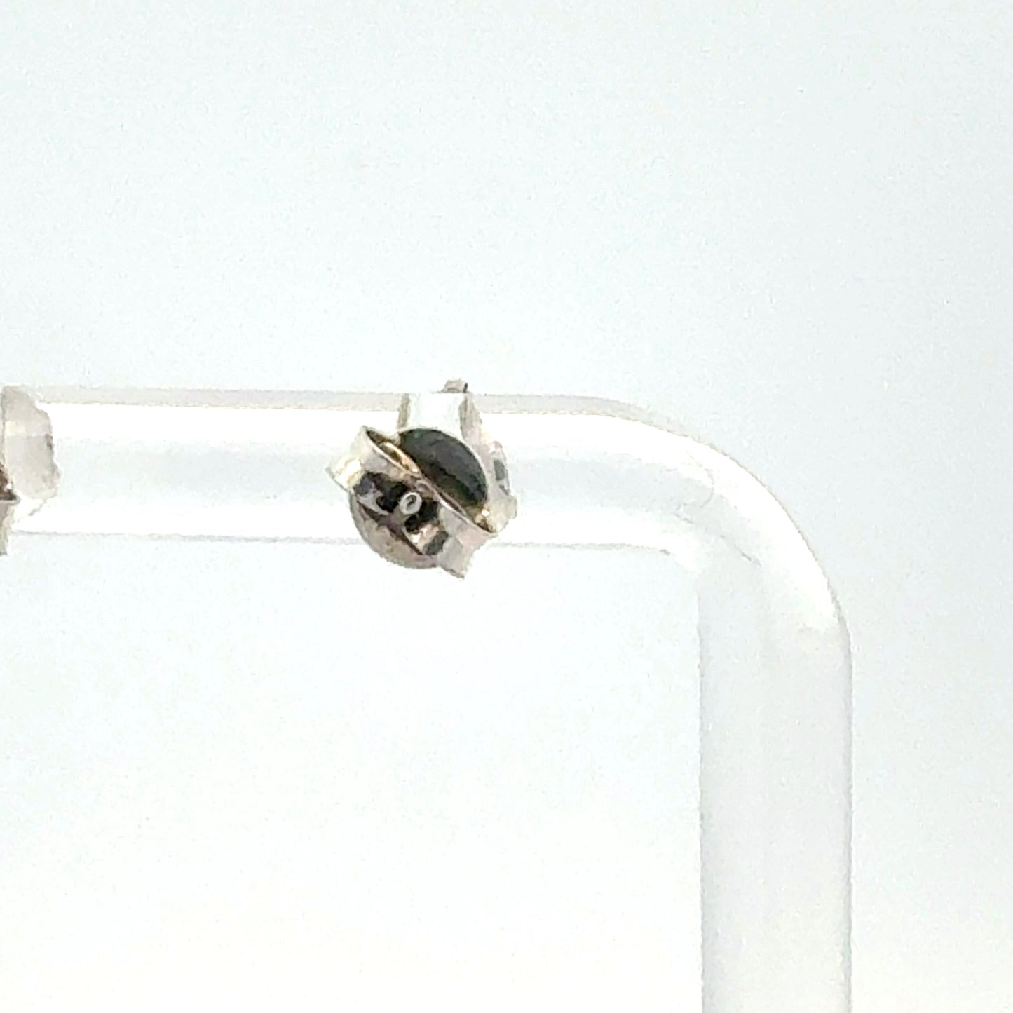 Zirkonia Ohrringe Silber 925 – Nahaufnahme der Rückseite