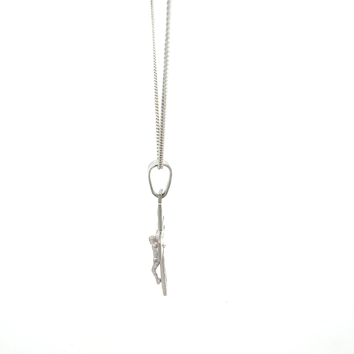 Kreuz-Anhänger aus 925er Sterlingsilber Detailansicht