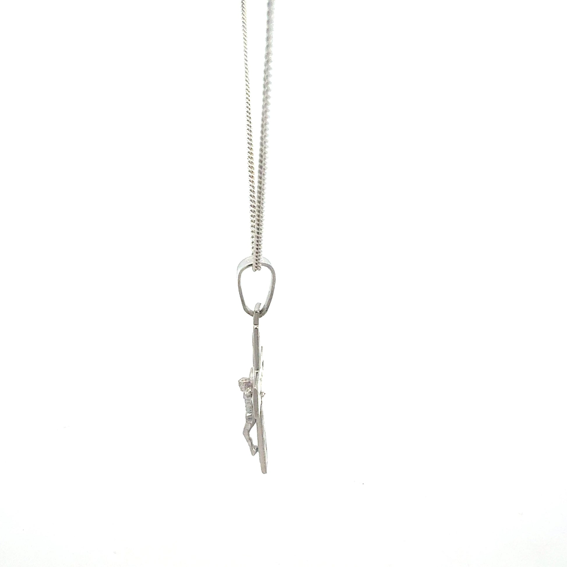 Kreuz-Anhänger aus 925er Sterlingsilber Detailansicht