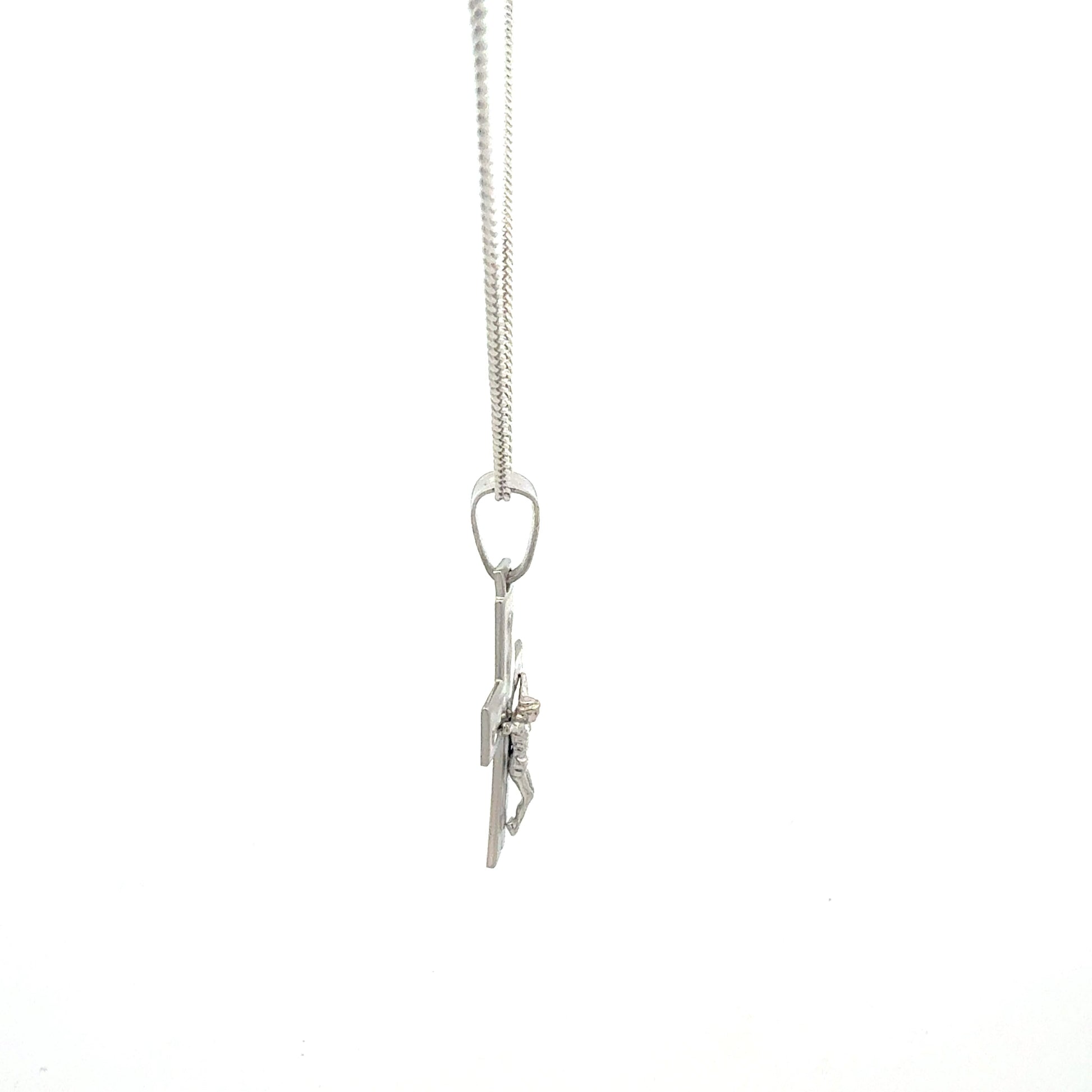 Kreuz-Anhänger aus 925er Sterlingsilber Detailansicht