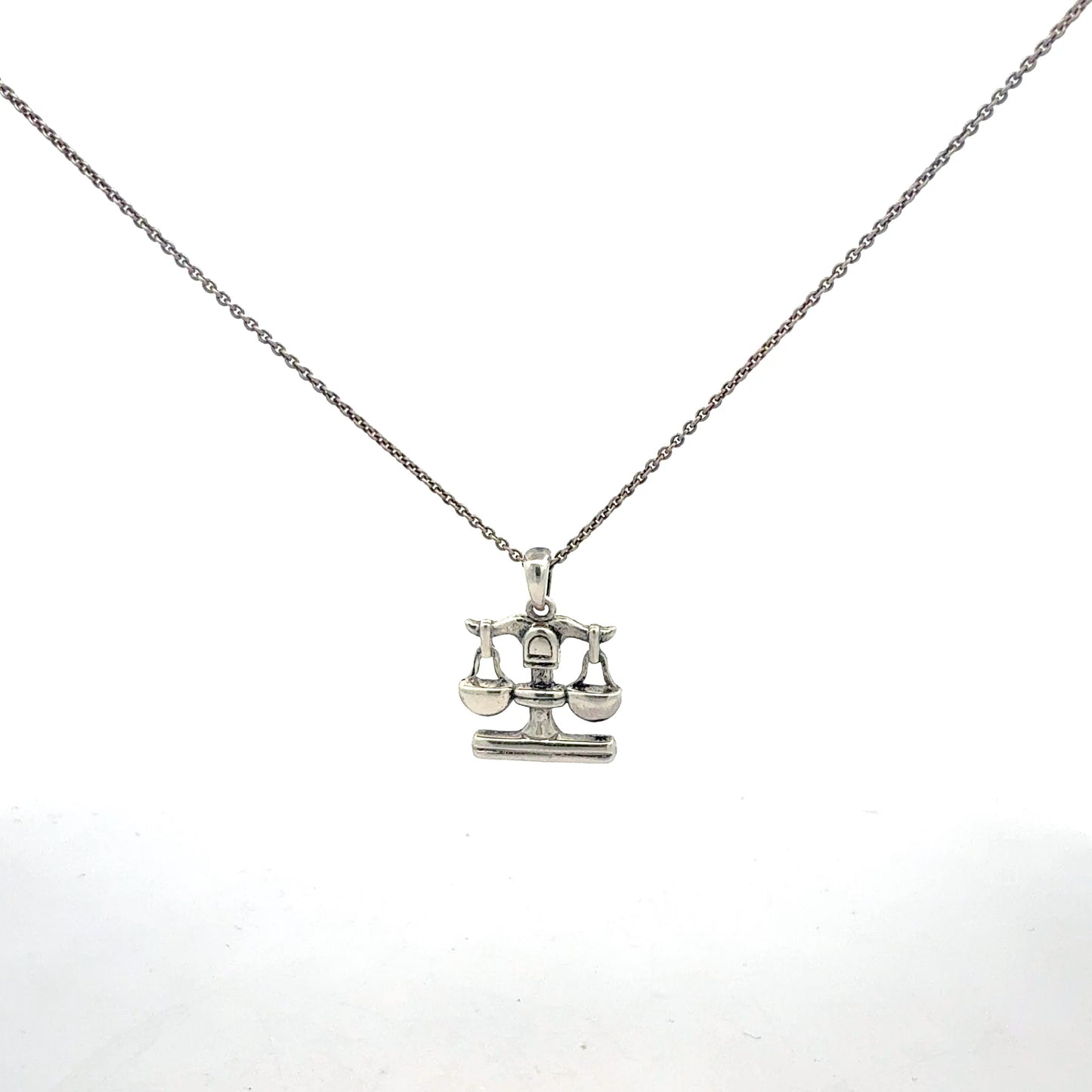925 Silber Sternzeichen Kette Waage - Gesamtansicht
