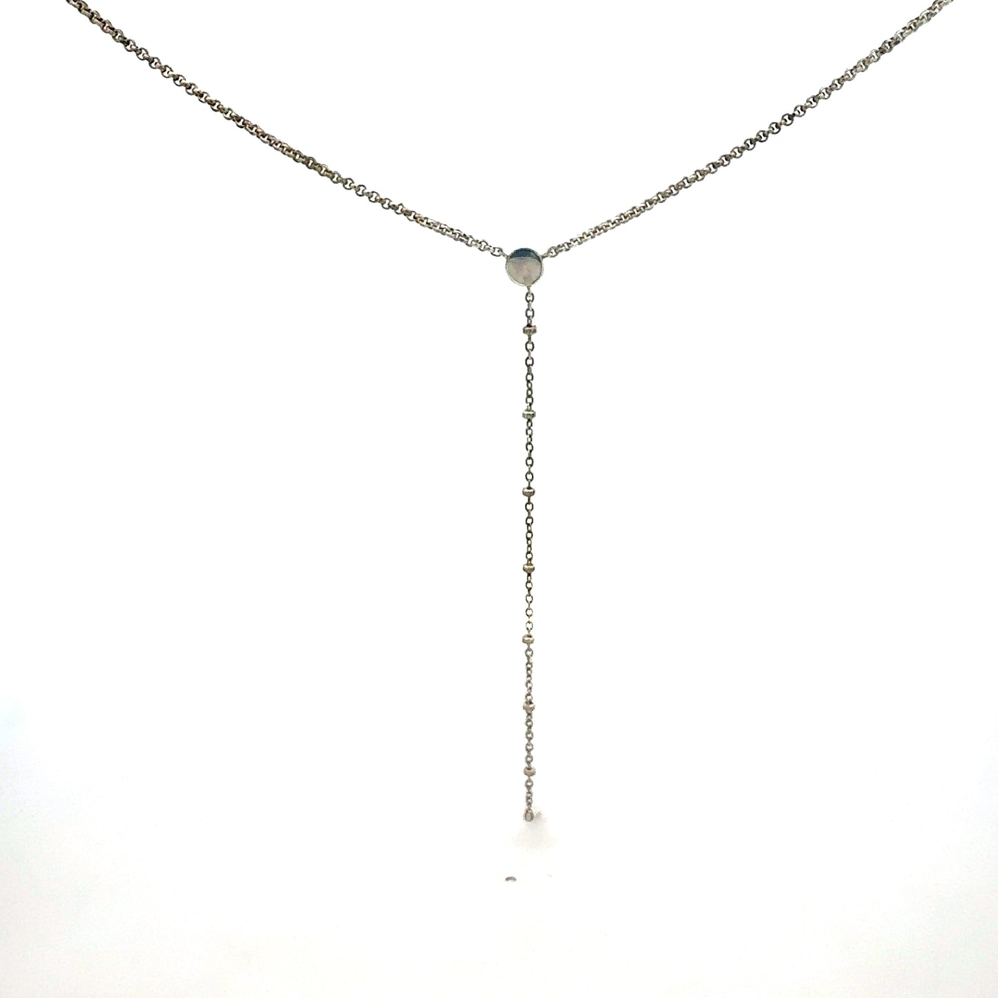 Silberkette 925 Y-Form Detailansicht Anhänger