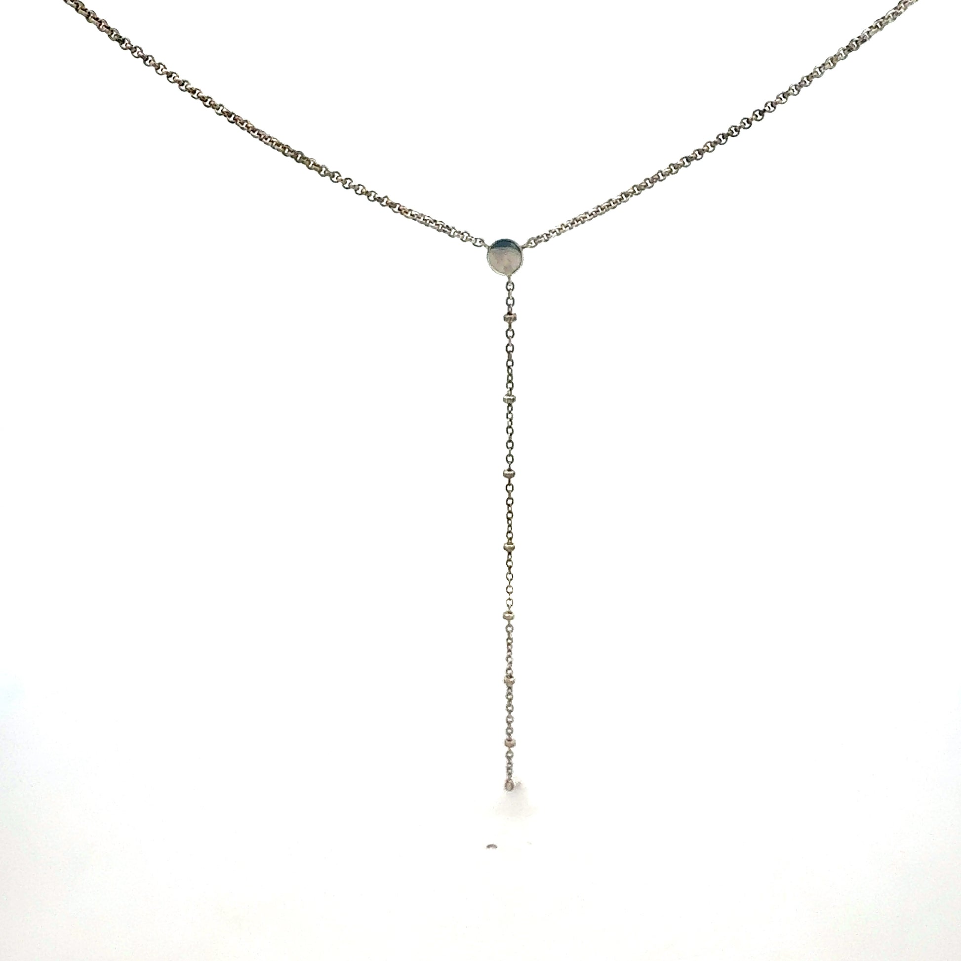 Silberkette 925 Y-Form Detailansicht Anhänger