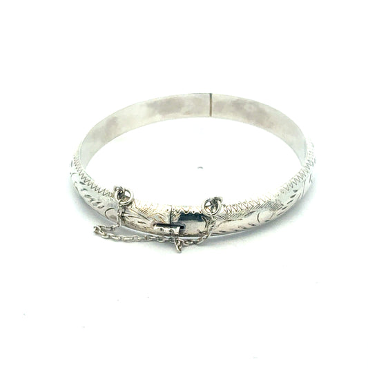 Armreifen aus 925er Sterlingsilber 9,75g - Detailansicht Verschuss