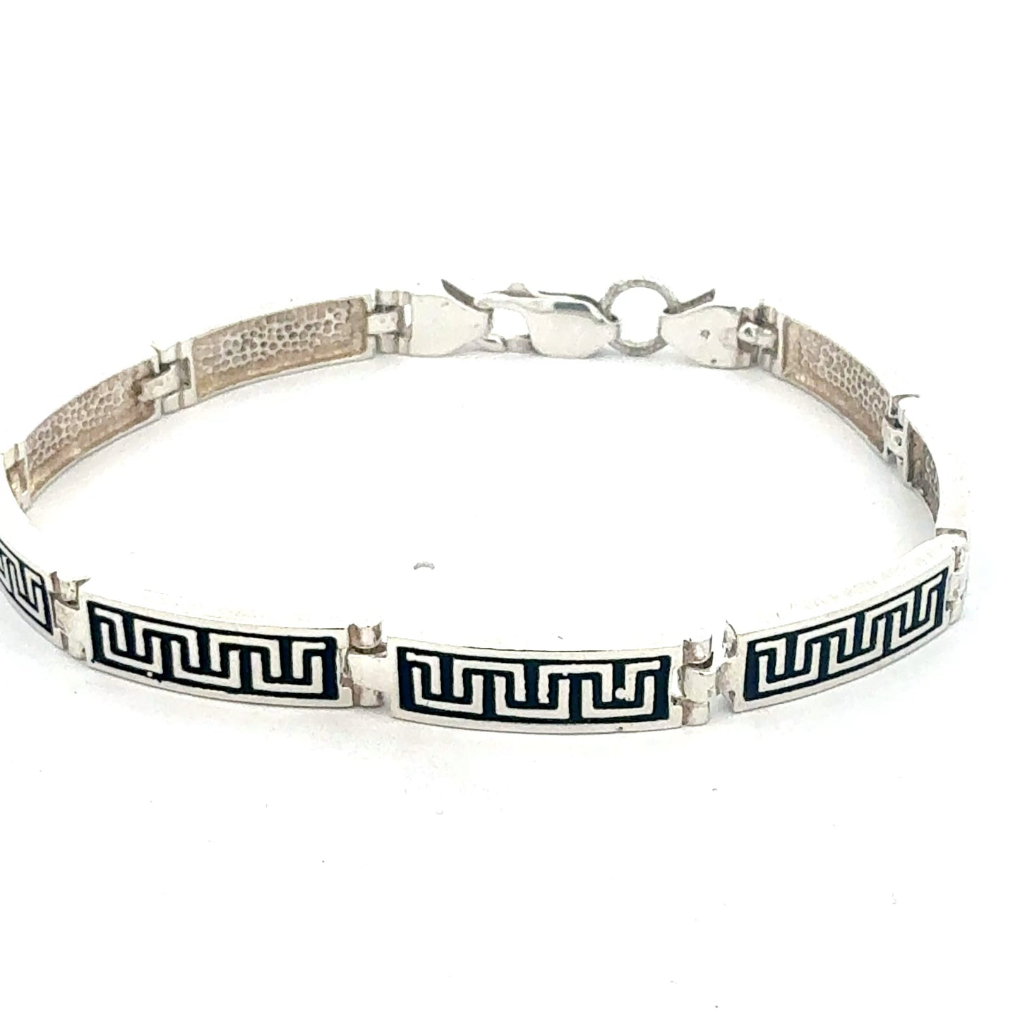 Sterling Silber Armband 21cm Seitenansicht