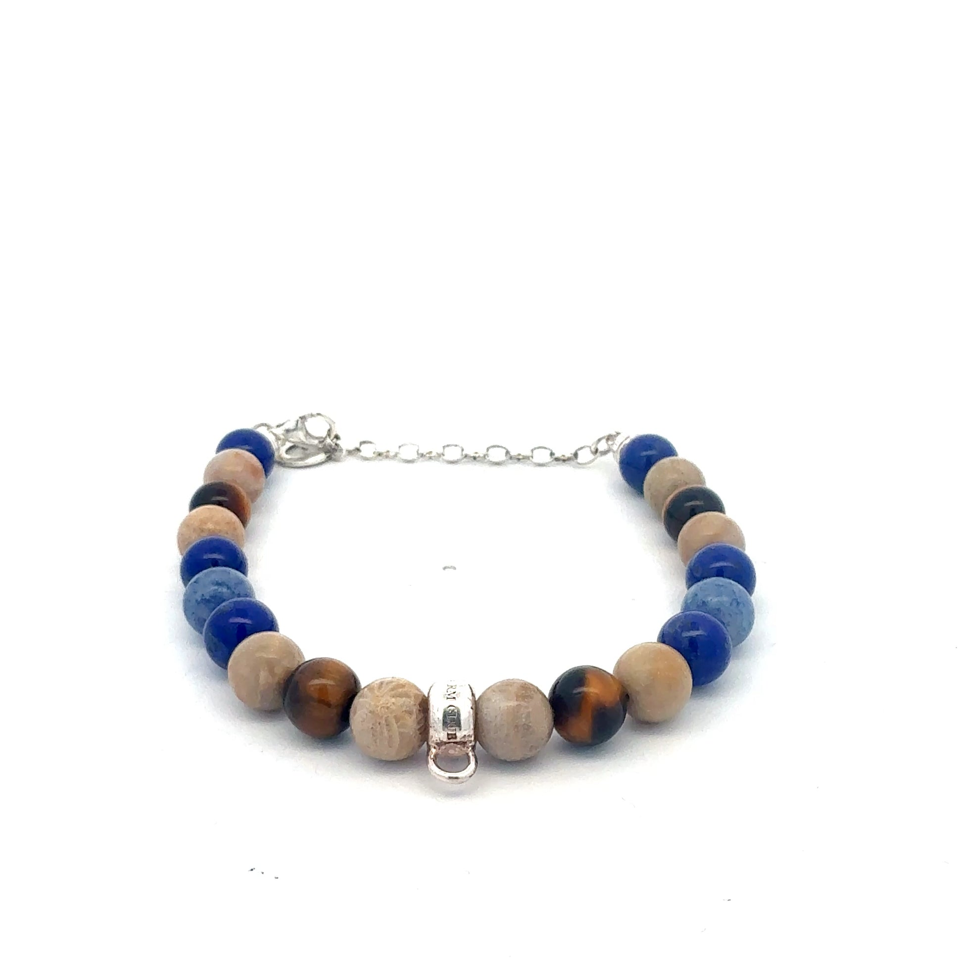 Thomas Sabo Perlenarmband Silber 925 - Detailansicht mit Perlen und Silberverschluss