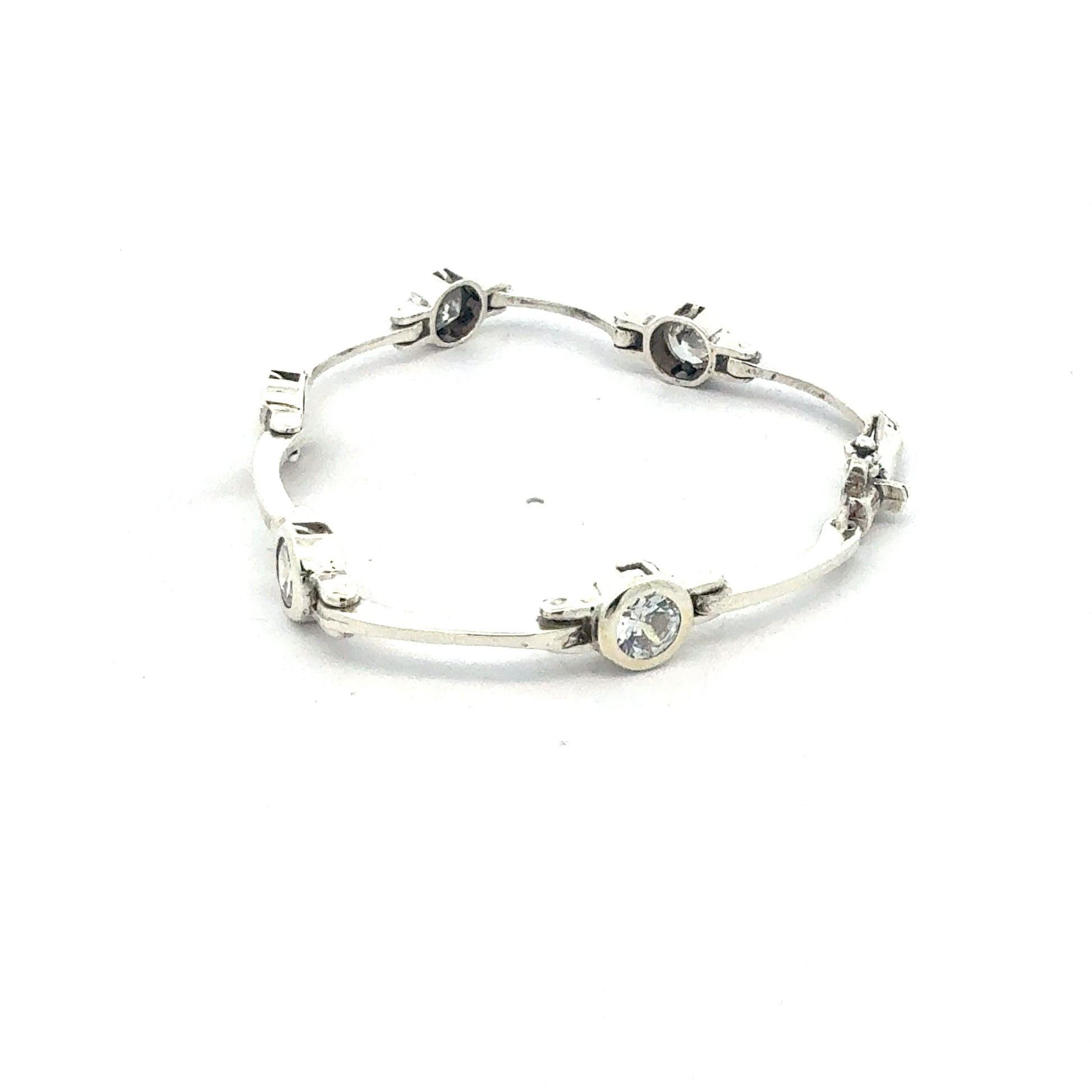 Silberarmband 925 – Detailansicht der Zirkonia-Steine