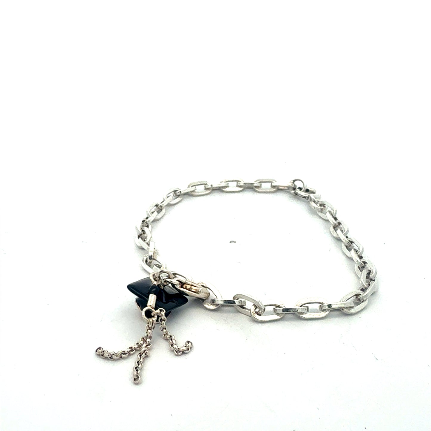 Silber Armband 925 mit Absolventen Hut Anhaenger Detailansicht