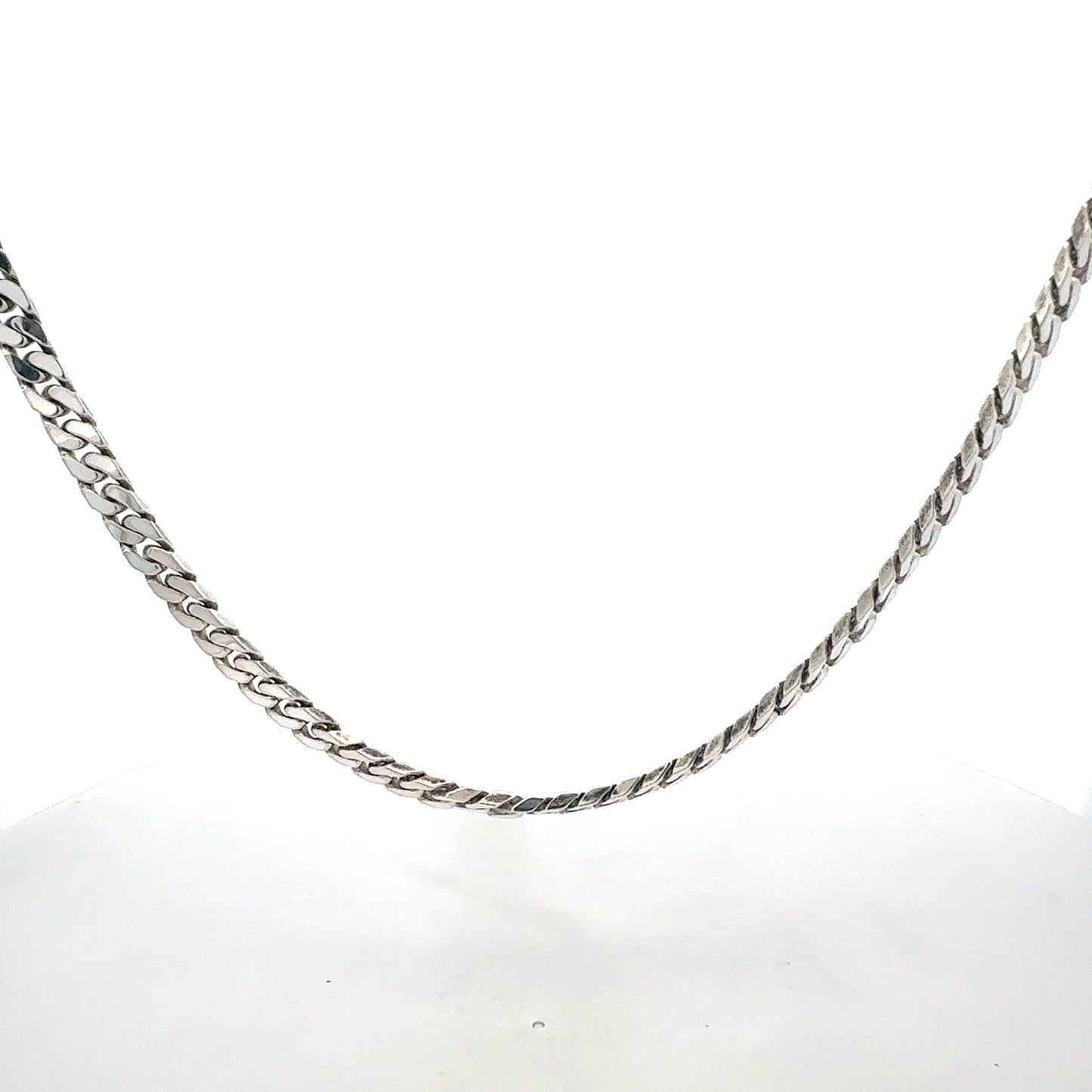 Panzerkette Silber 925 – 32,18 g, 52 cm