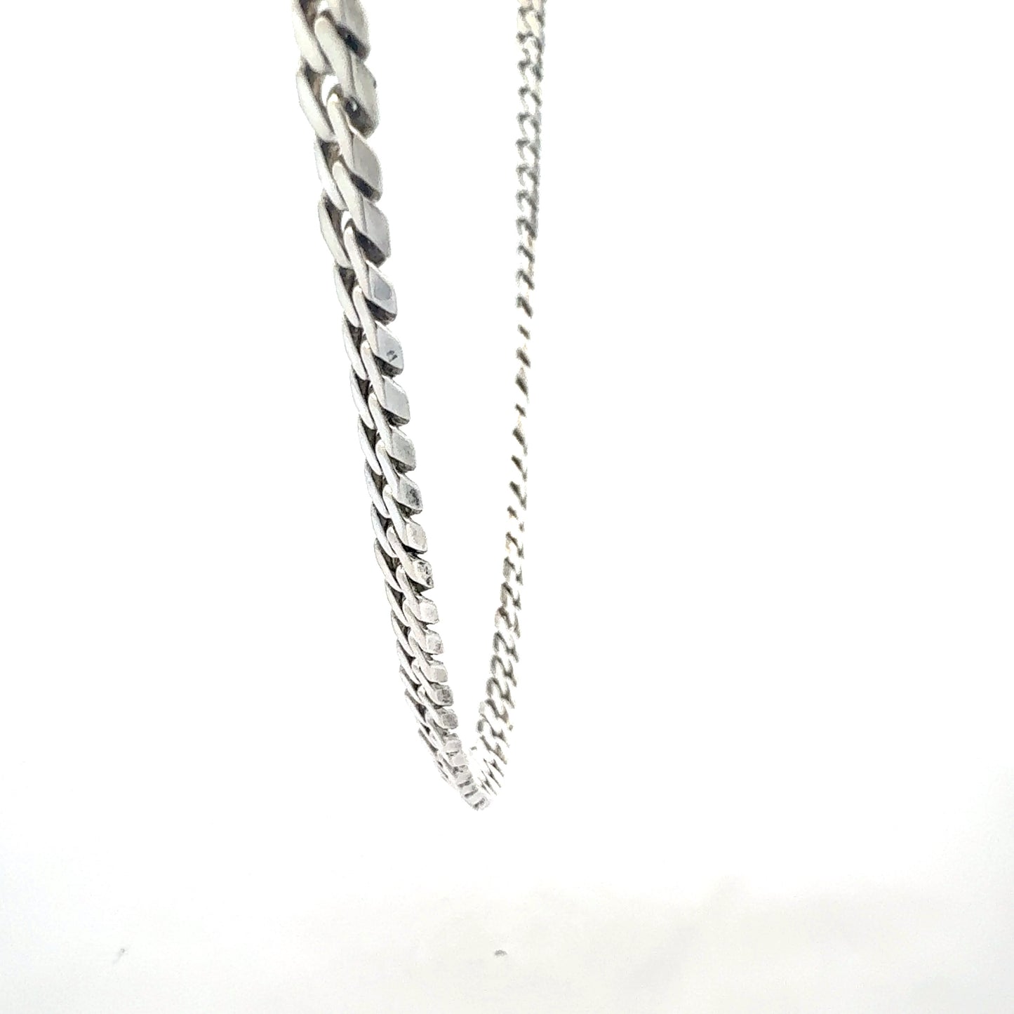 Panzerkette Silber 925 – 32,18 g, 52 cm