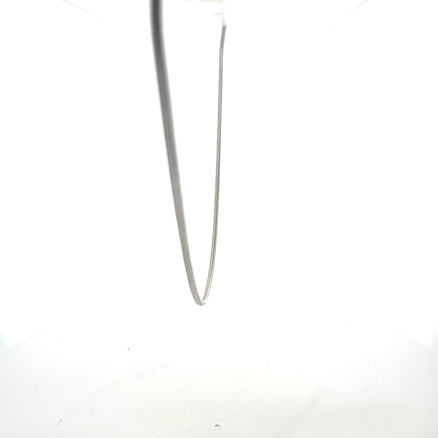 Kette Silber 925 – 23,26 g, 44 cm, vollständig mit Zirkonia-Steinen besetzt