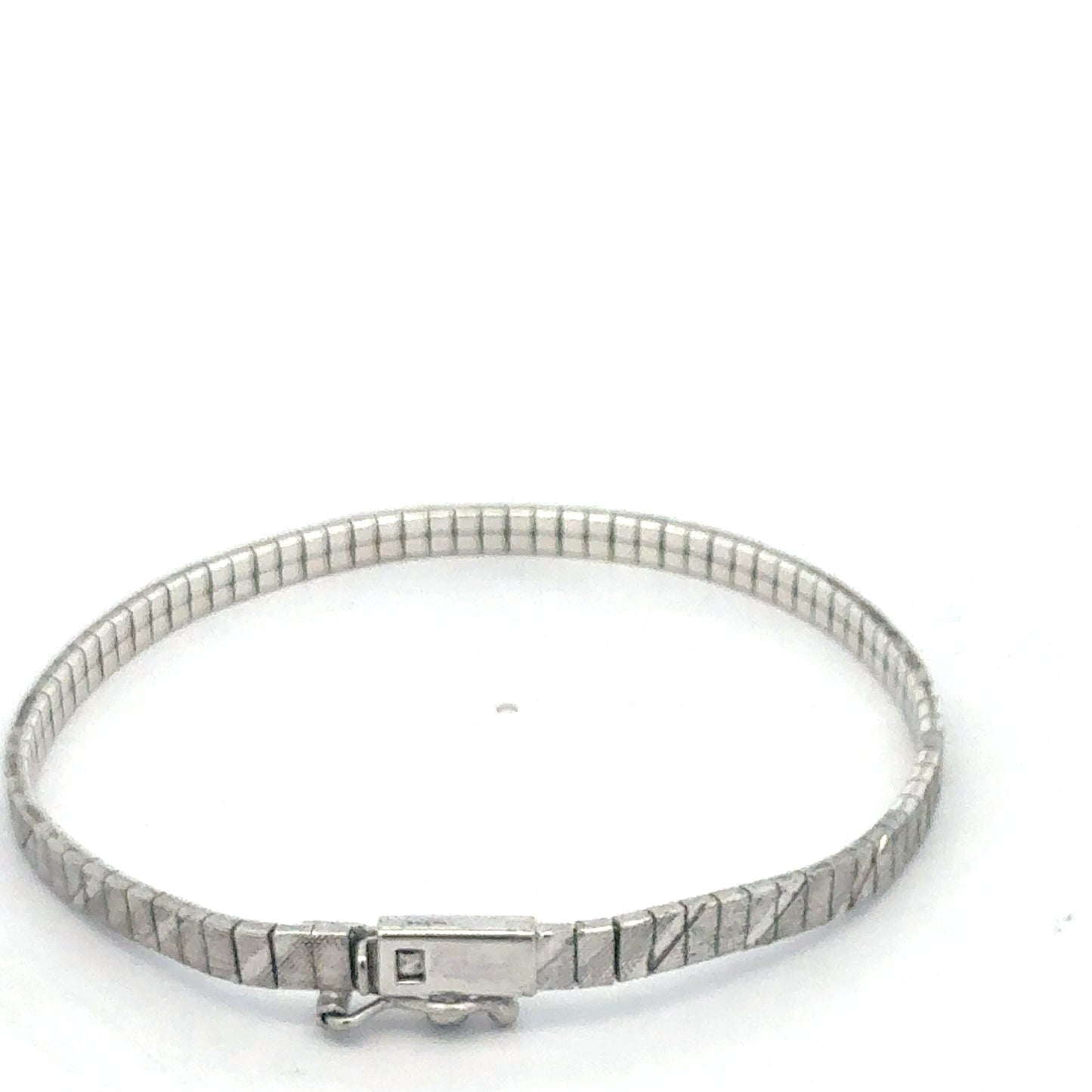 Verschluss des 925er Sterling Silber Armbands im Detail