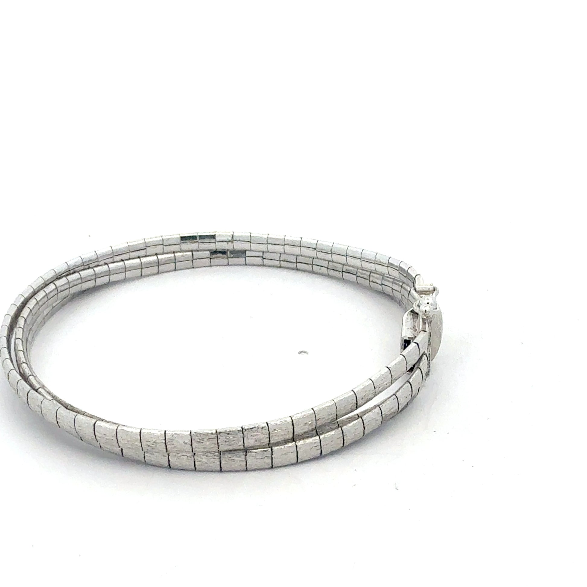 Sterling Silber Armband - Seitenansicht mit Verschluss