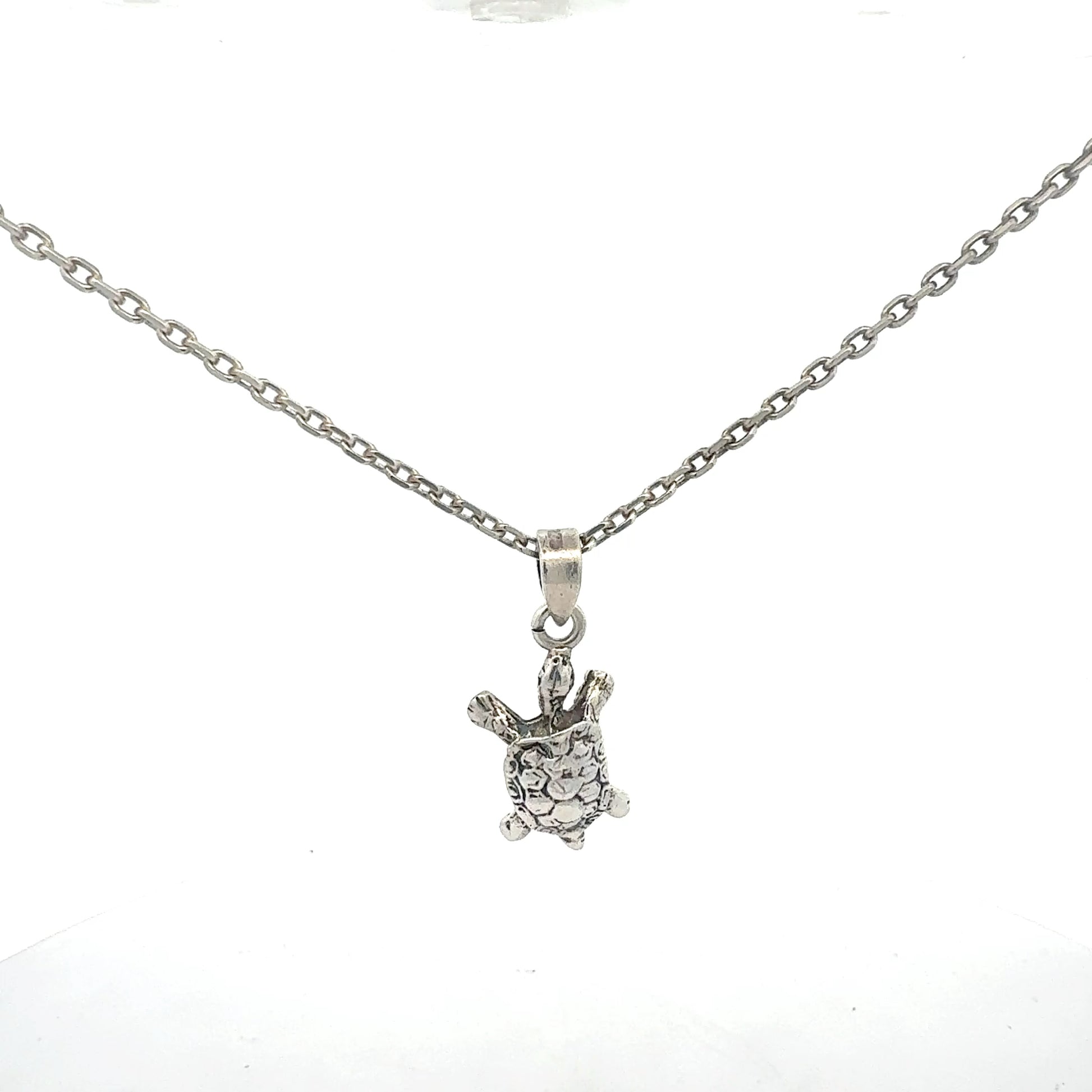Silberkette 925 Sterlingsilber Kette Schildkröten-Anhänger 