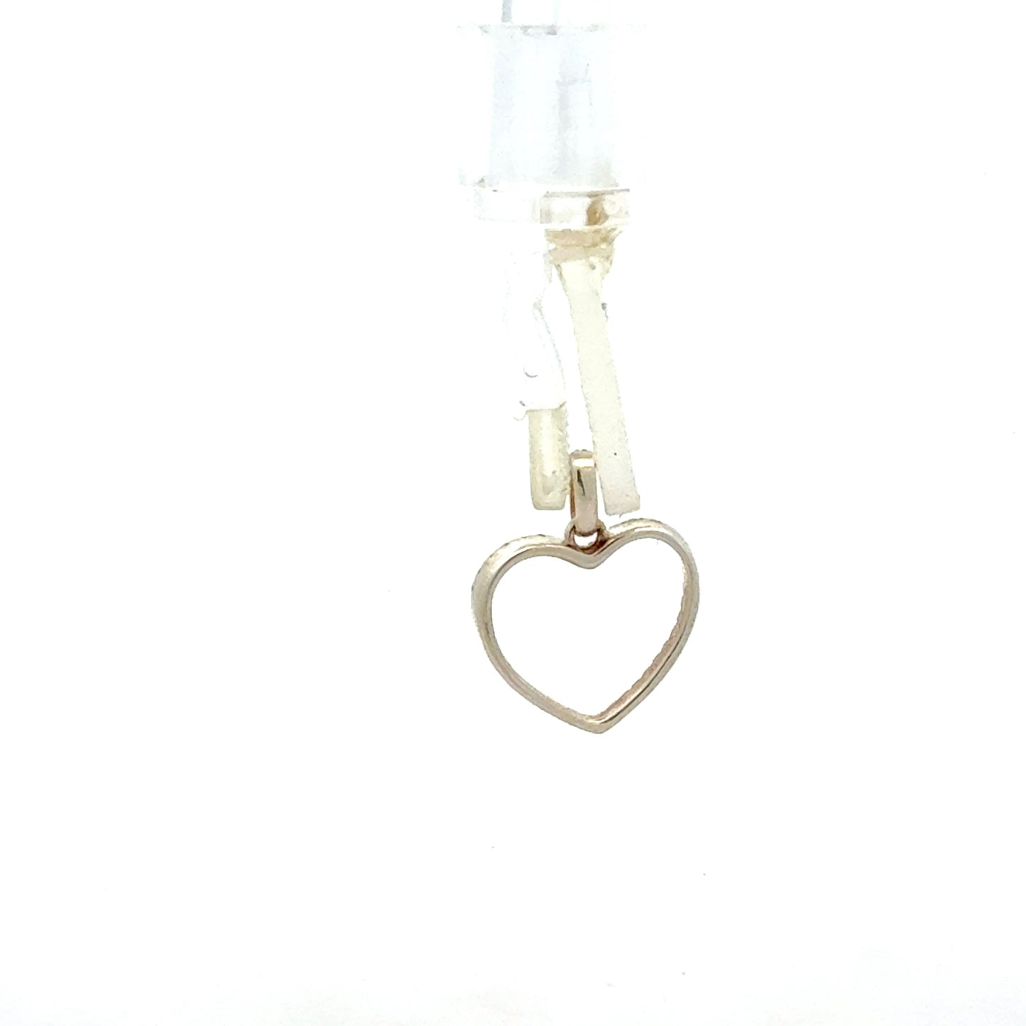 925er Silber Herz-Anhänger mit Zirkonia-Besatz, alternative Ansicht