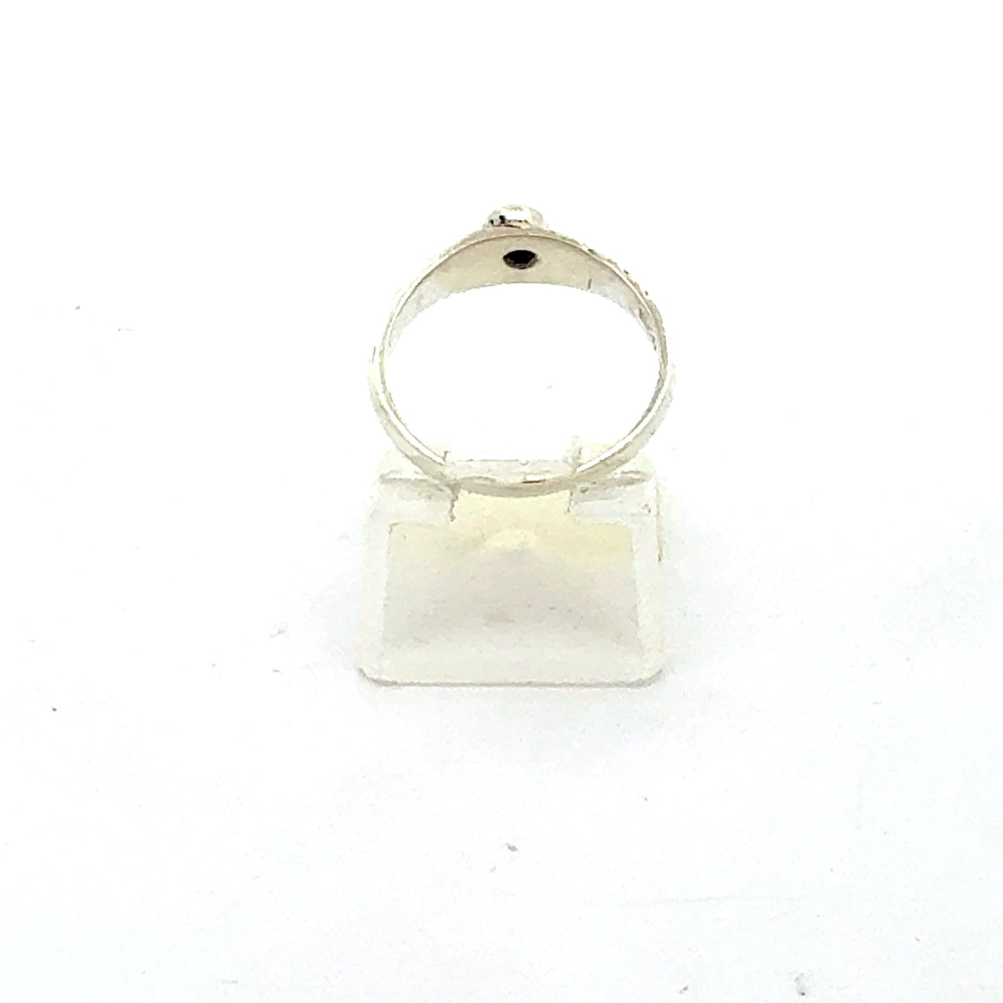 925er Silberring mit Zirkonia, Rückansicht