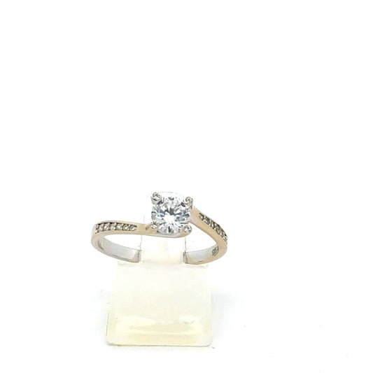 Ring Silber 925 – 2,55 g – Größe 57 – mit Zirkonia Ring Juwelier Alen