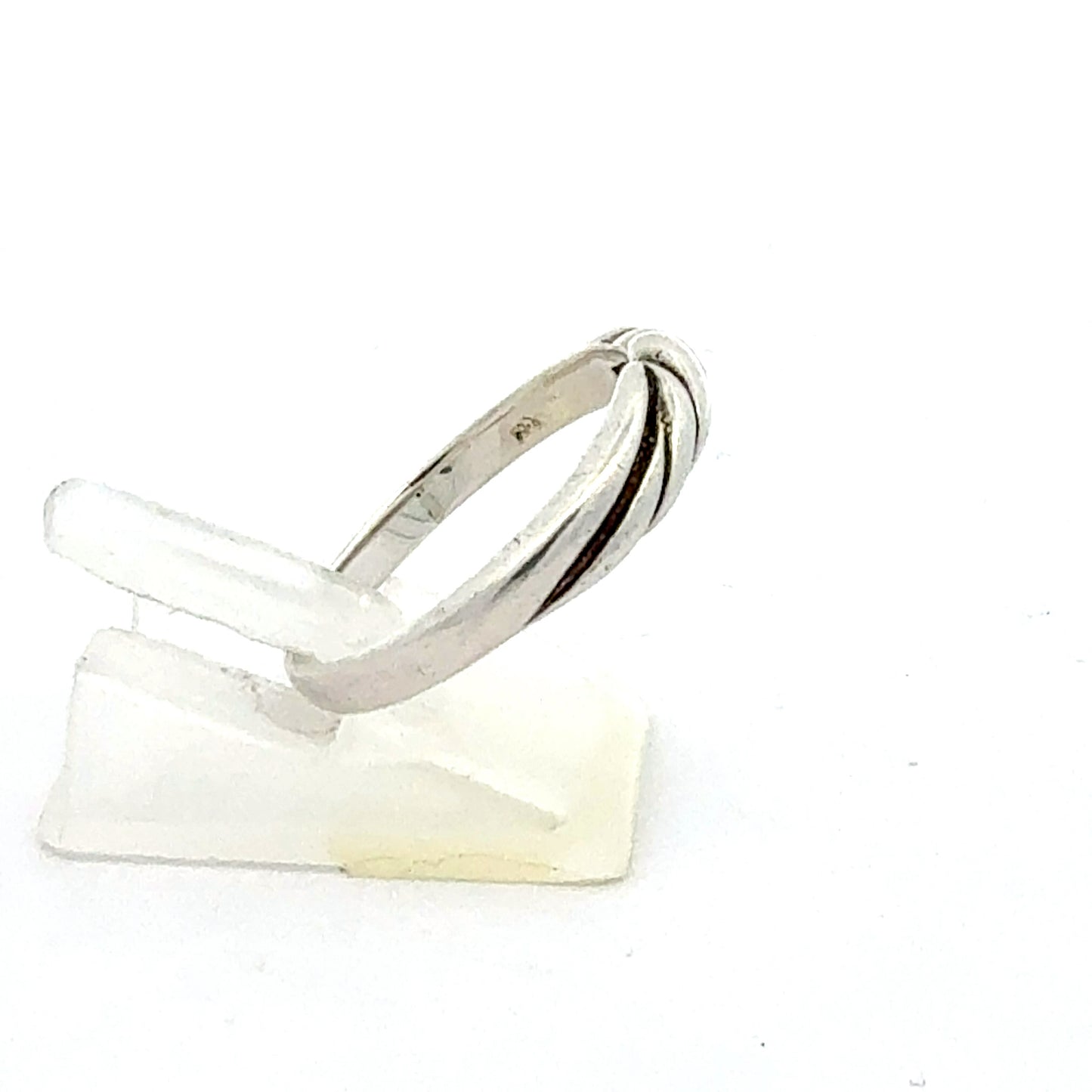 Silberring 925 Nahaufnahme Verarbeitung Größe 61