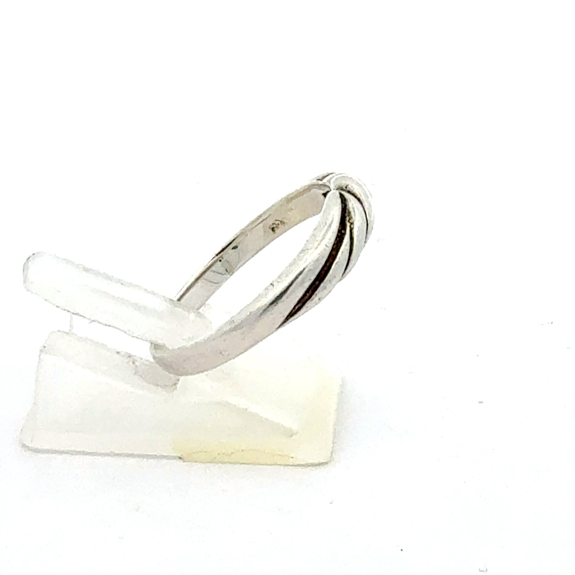 Silberring 925 Nahaufnahme Verarbeitung Größe 61