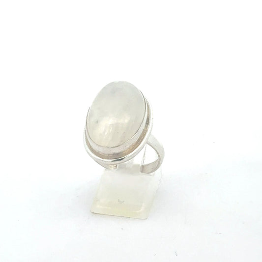 Sterling Silber Ring mit Quarz Edelstein - Größe 58 - Juwelier Alen