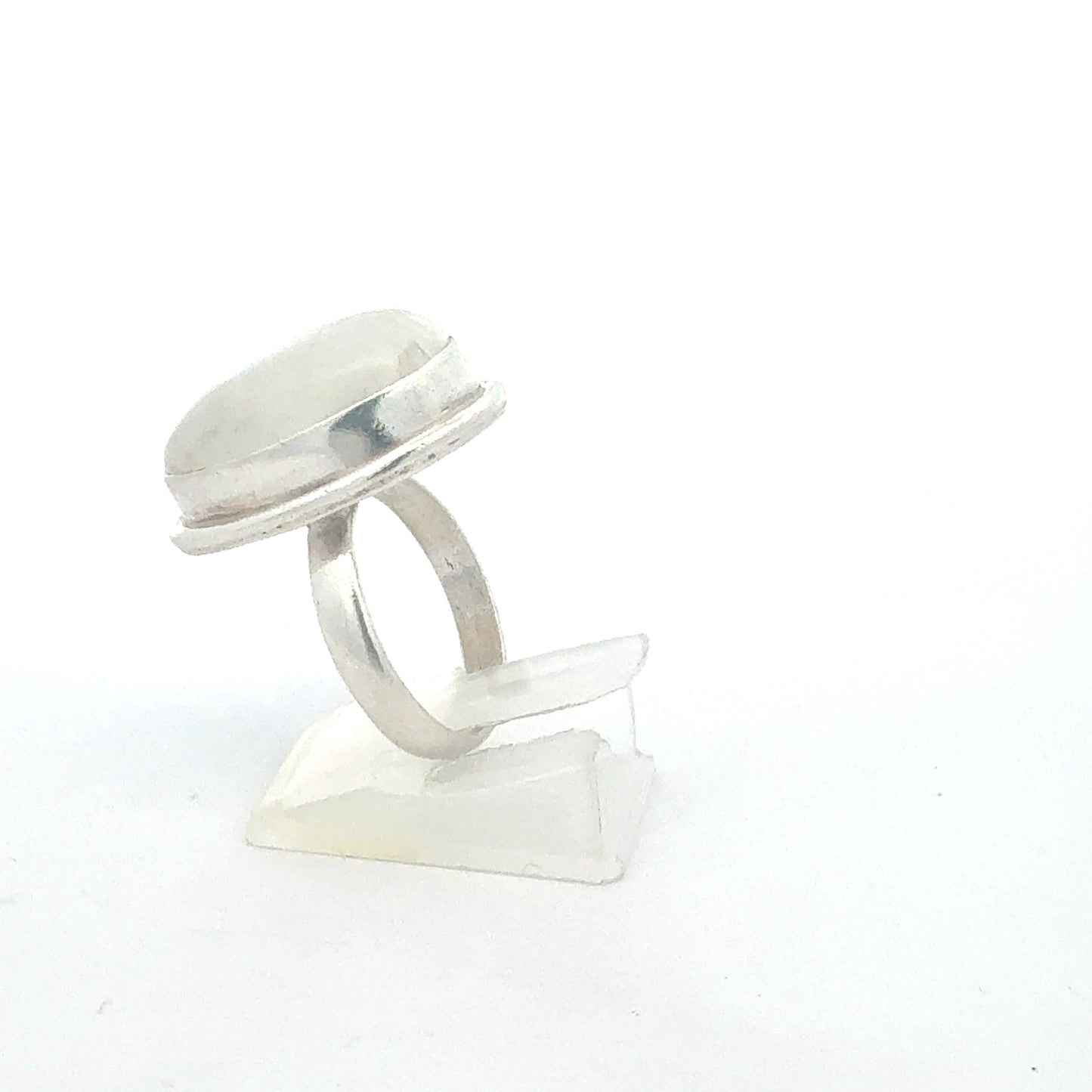 Quarz Ring Sterling Silber - Seitenansicht - Ringgröße 58