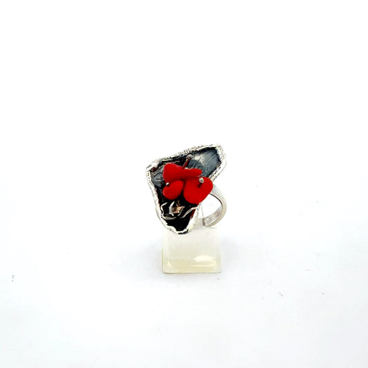 Silberner 925er Ring mit Gewicht 6,47 g in Größe 53 - Hauptansicht
