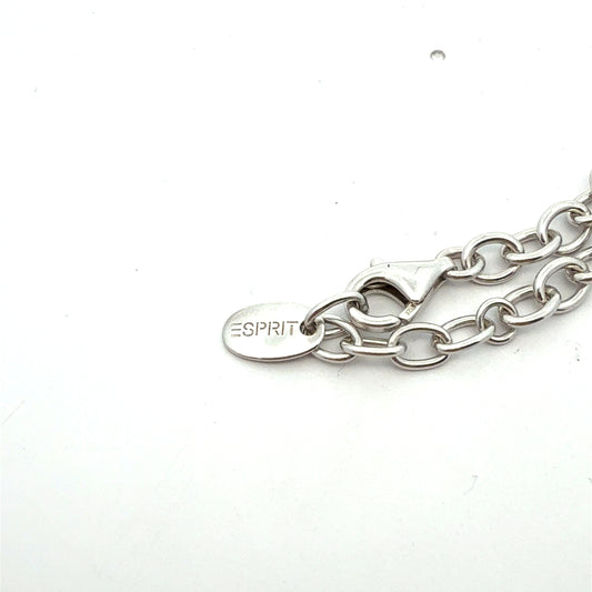 Silberarmband 925 – 11,90 g – 21 cm – Marke Esprit mit Zirkonia Armband Juwelier Alen