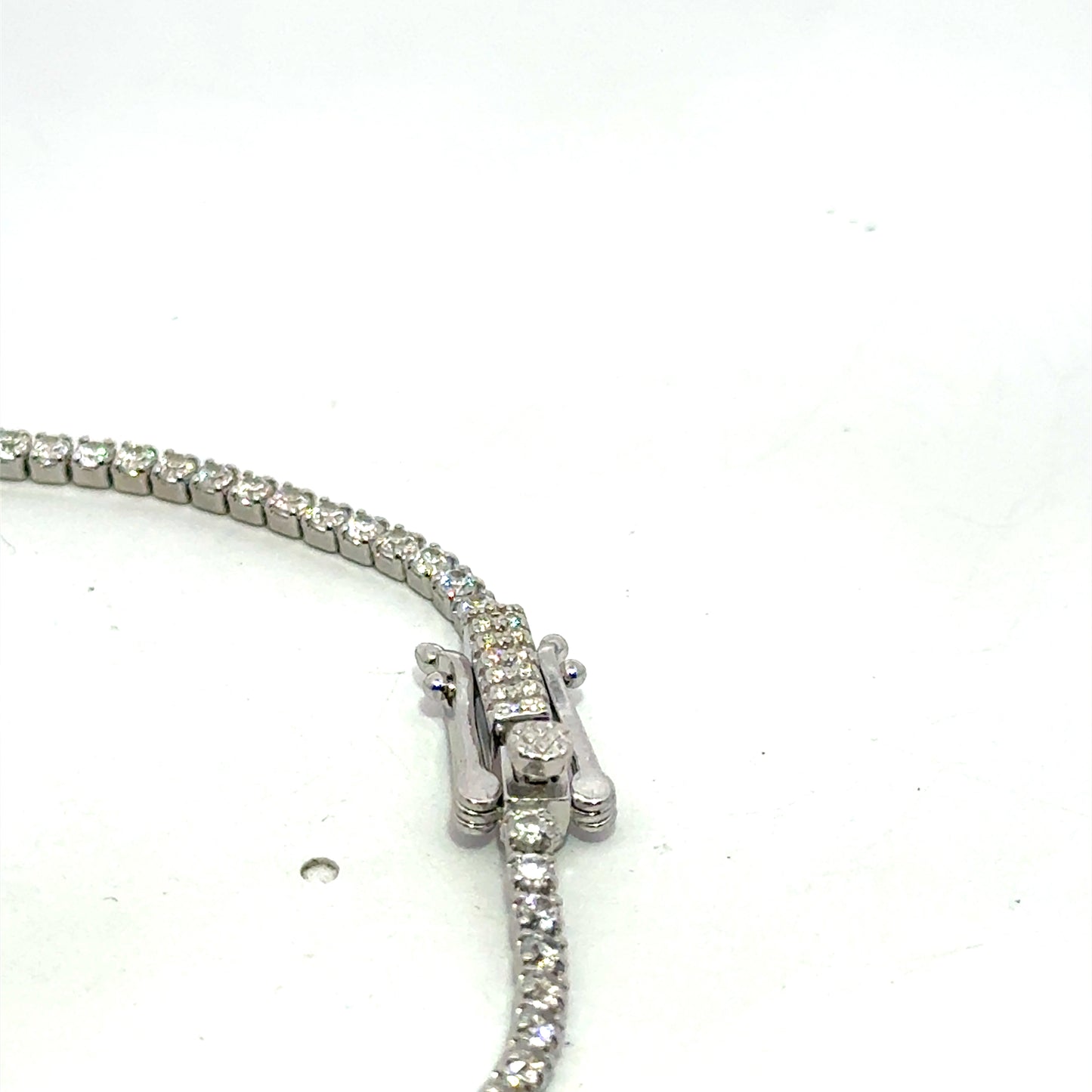 Silberarmband 925 – 4,15 g – 19 cm – komplett mit Zirkonia besetzt (Tennis-Armband) Armband Juwelier Alen