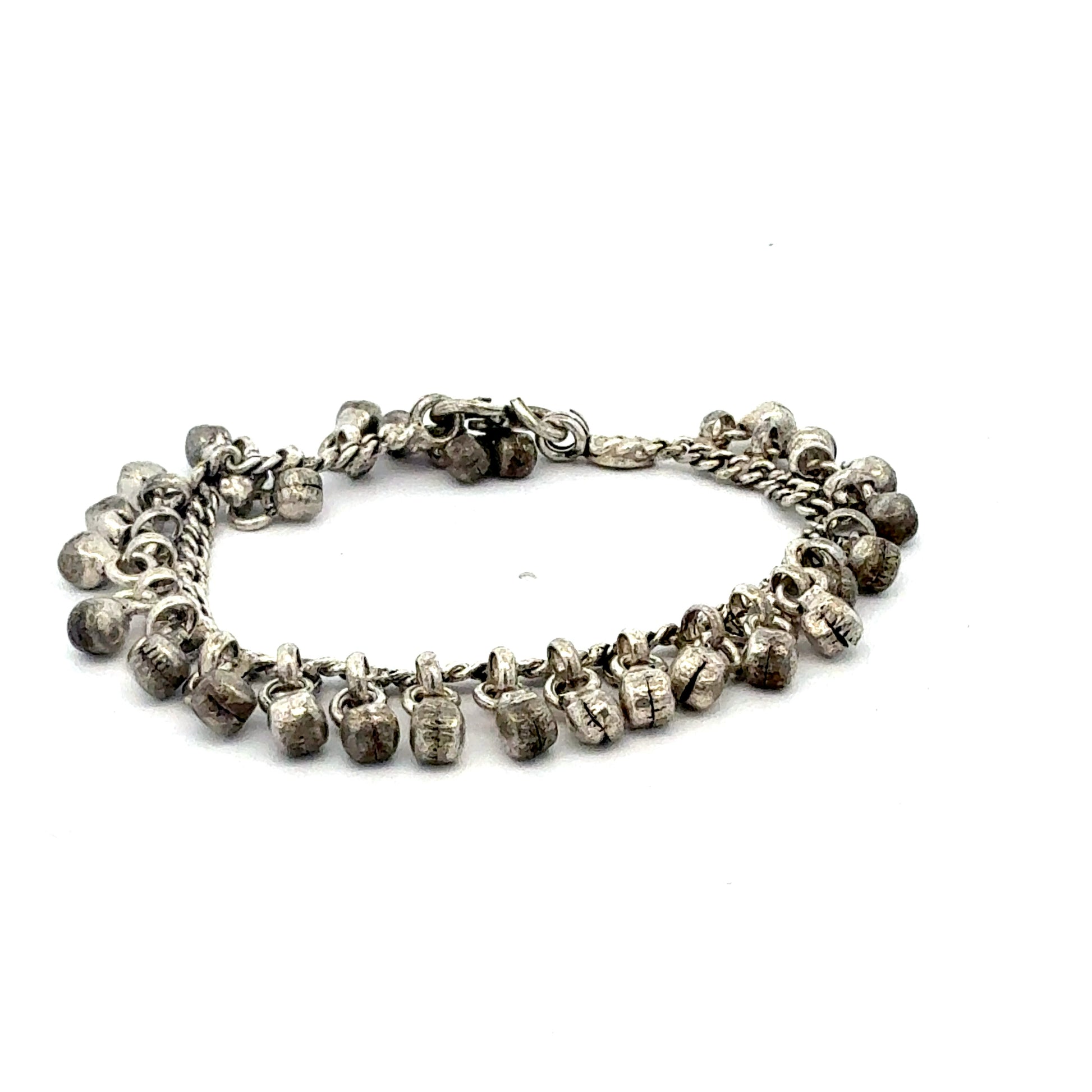 Silberarmband 12,67 g – 16 cm – Kugelarmband mit Glocken Armband Juwelier Alen