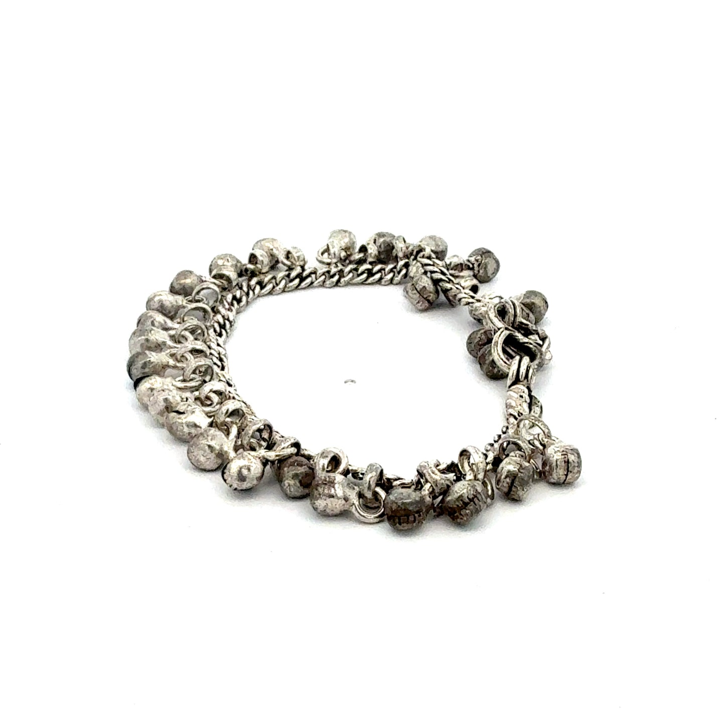 Silberarmband 12,67 g – 16 cm – Kugelarmband mit Glocken Armband Juwelier Alen