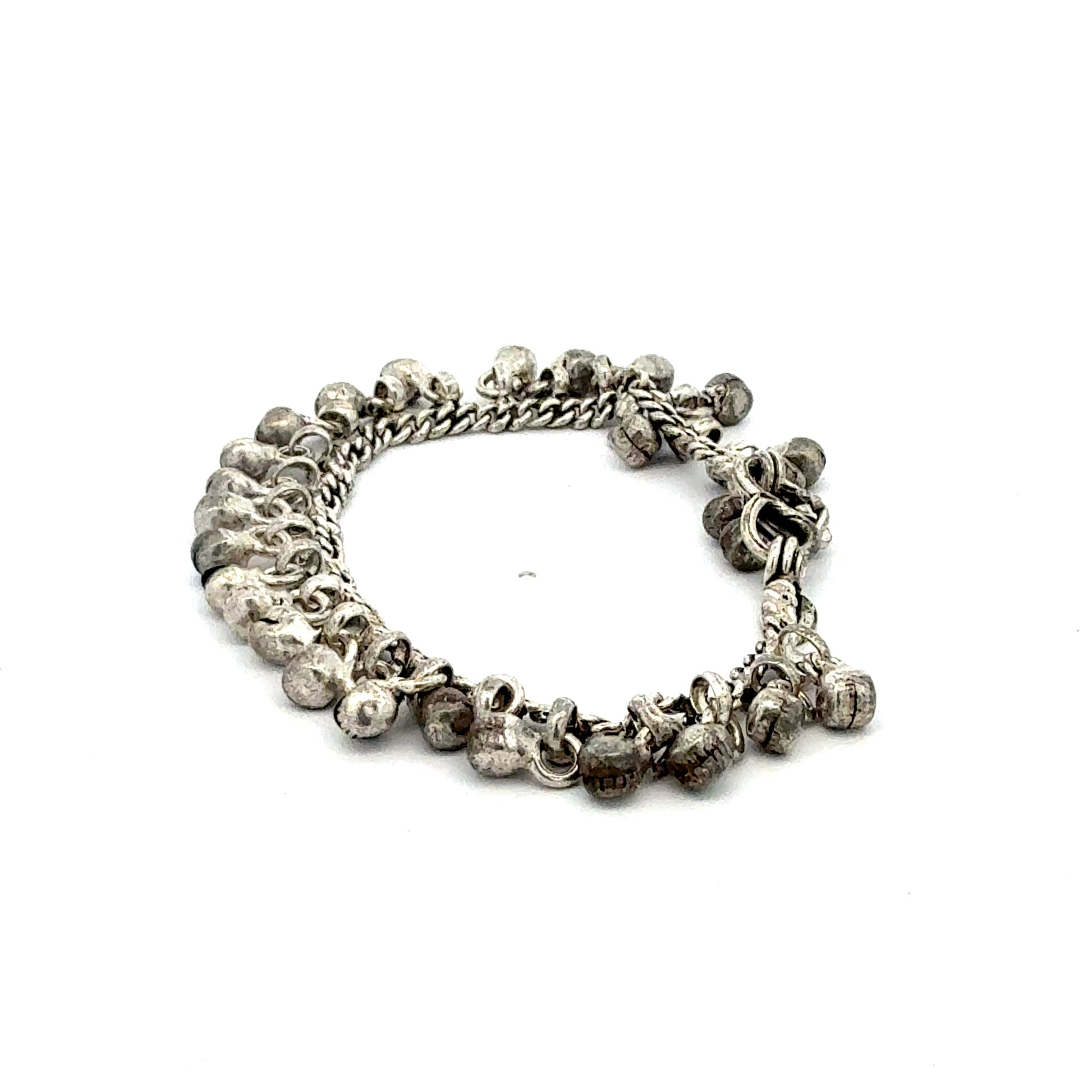 Silberarmband 12,67 g – 16 cm – Kugelarmband mit Glocken Armband Juwelier Alen