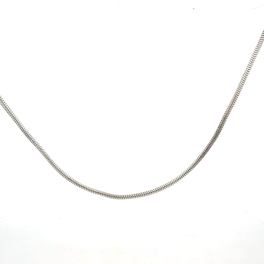 Elegante Silber-Schlangenkette – 925er Silber, 15,60 g, 82 cm Halskette Juwelier Alen