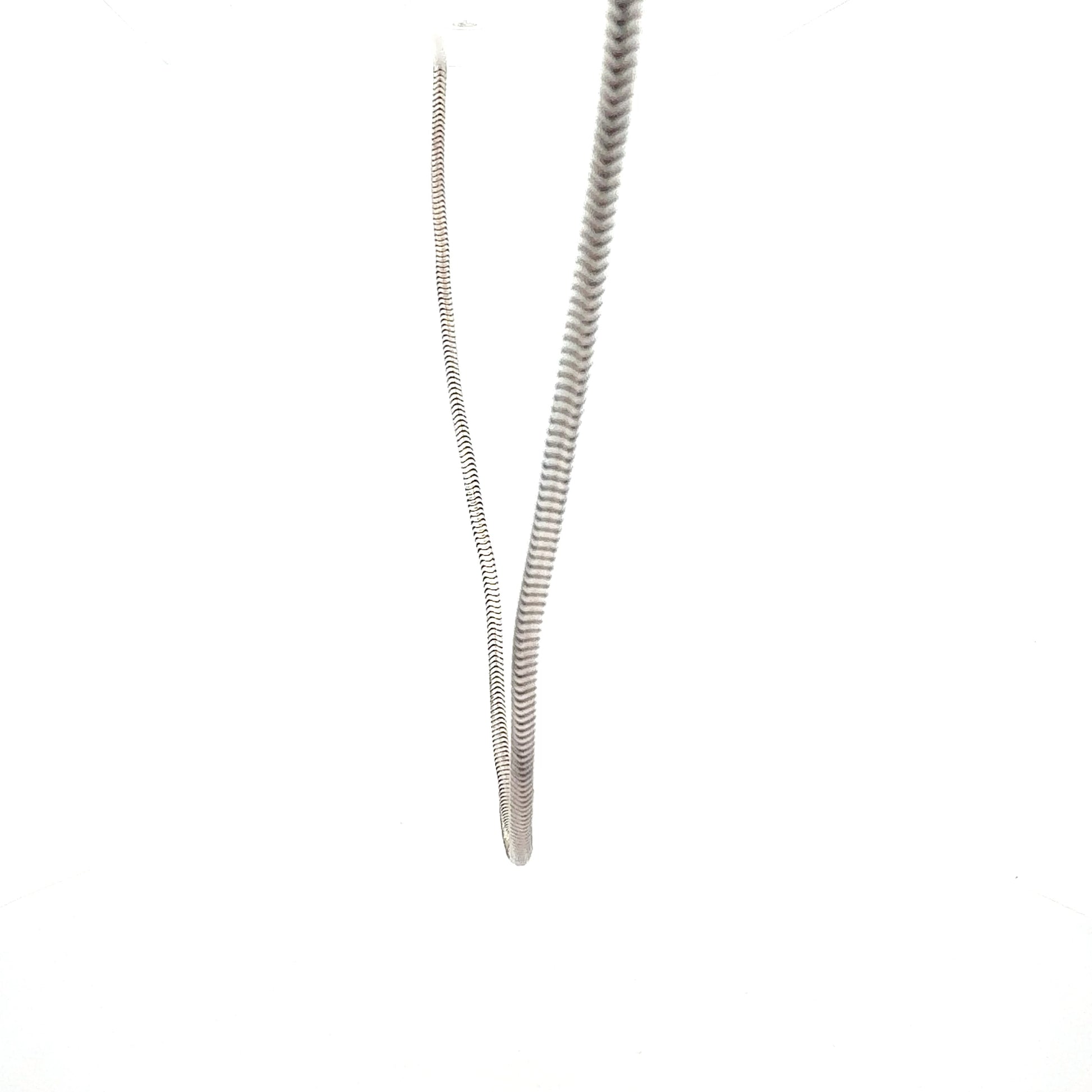 Elegante Silber-Schlangenkette – 925er Silber, 15,60 g, 82 cm Halskette Juwelier Alen