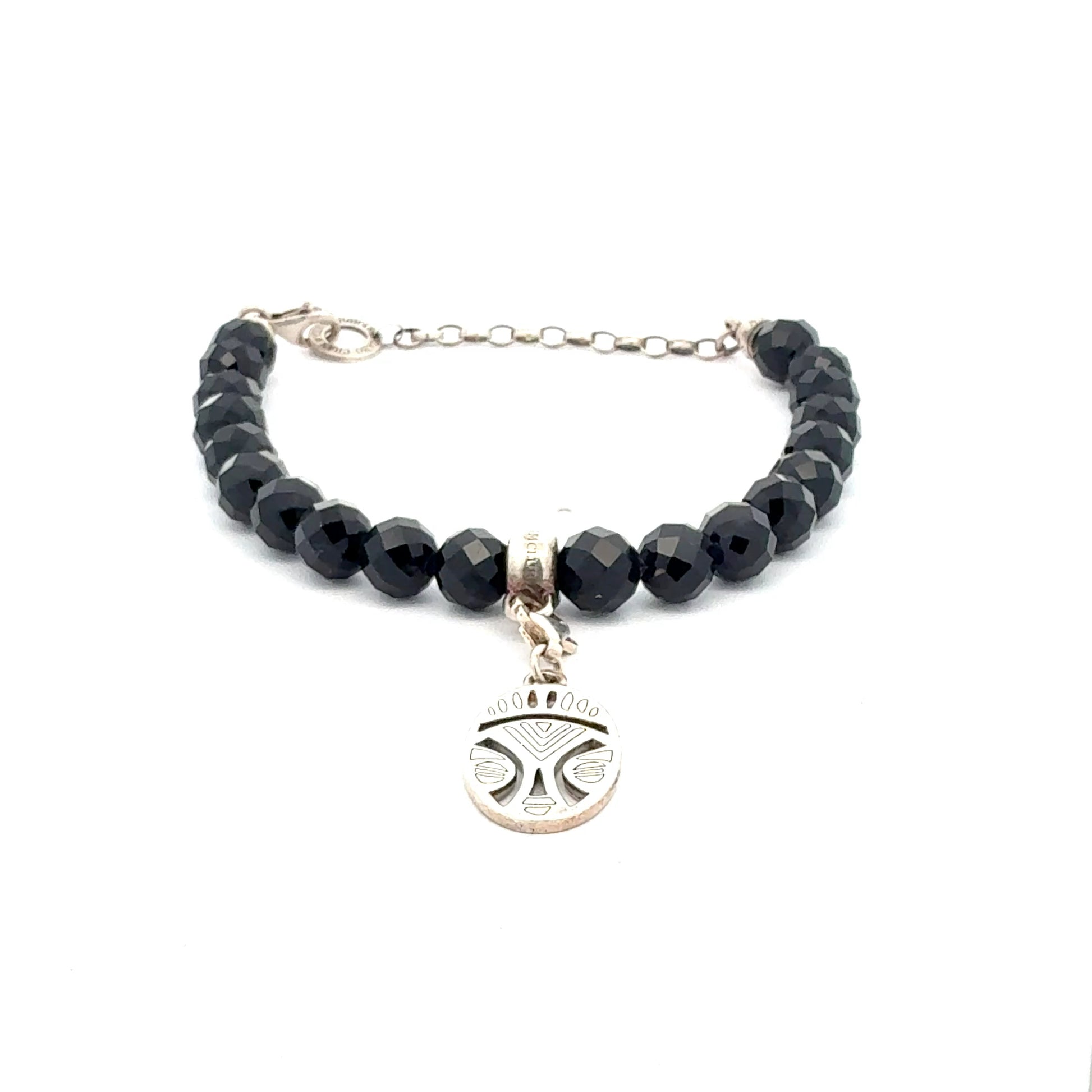 Thomas Sabo Armband – schwarze Perlen mit emailliertem Silber-Charm – 12,76 g Armband Juwelier Alen