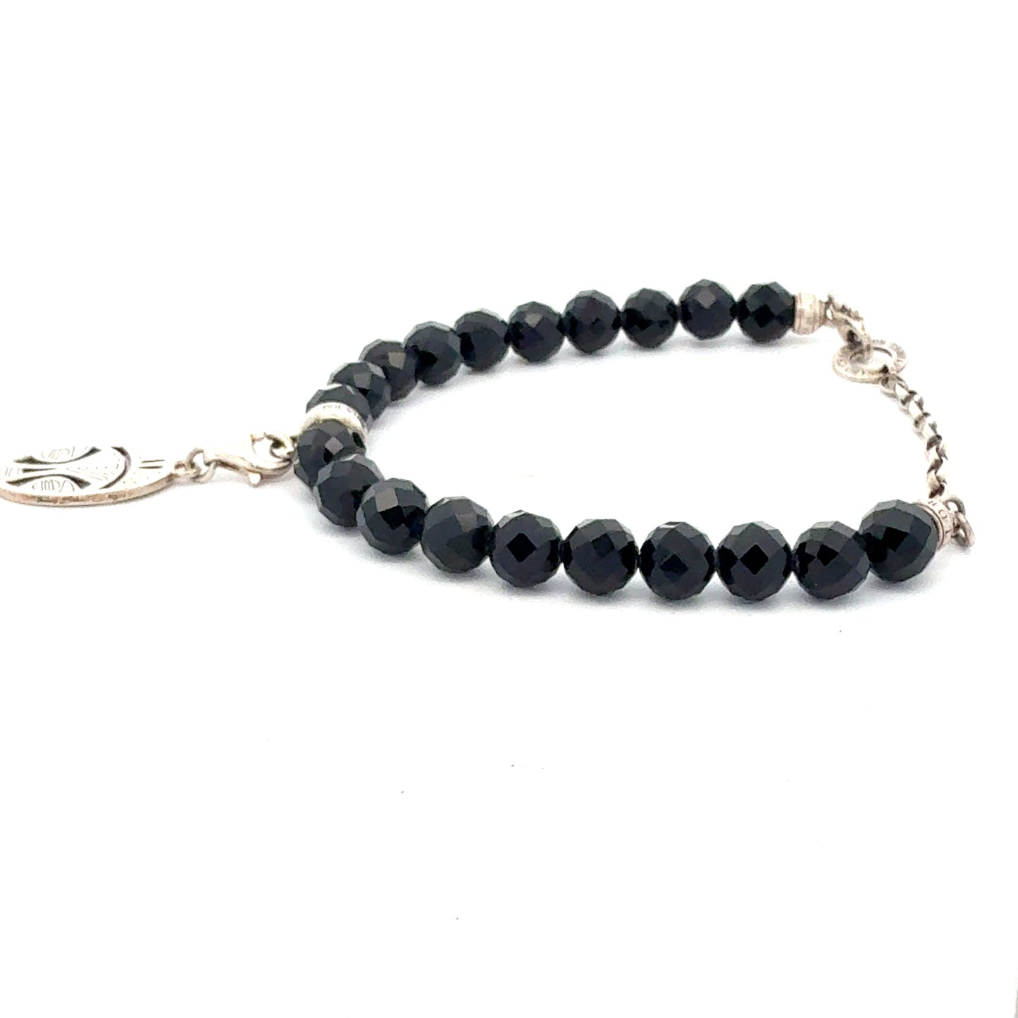 Thomas Sabo Armband – schwarze Perlen mit emailliertem Silber-Charm – 12,76 g Armband Juwelier Alen