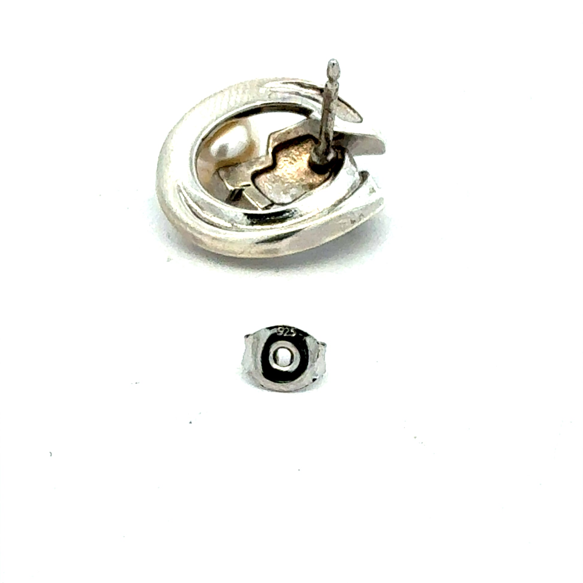 Edle 925er Silber-Ohrringe mit synthetischen Steinen &amp; Perlen – 8,13 g Ohrring Juwelier Alen