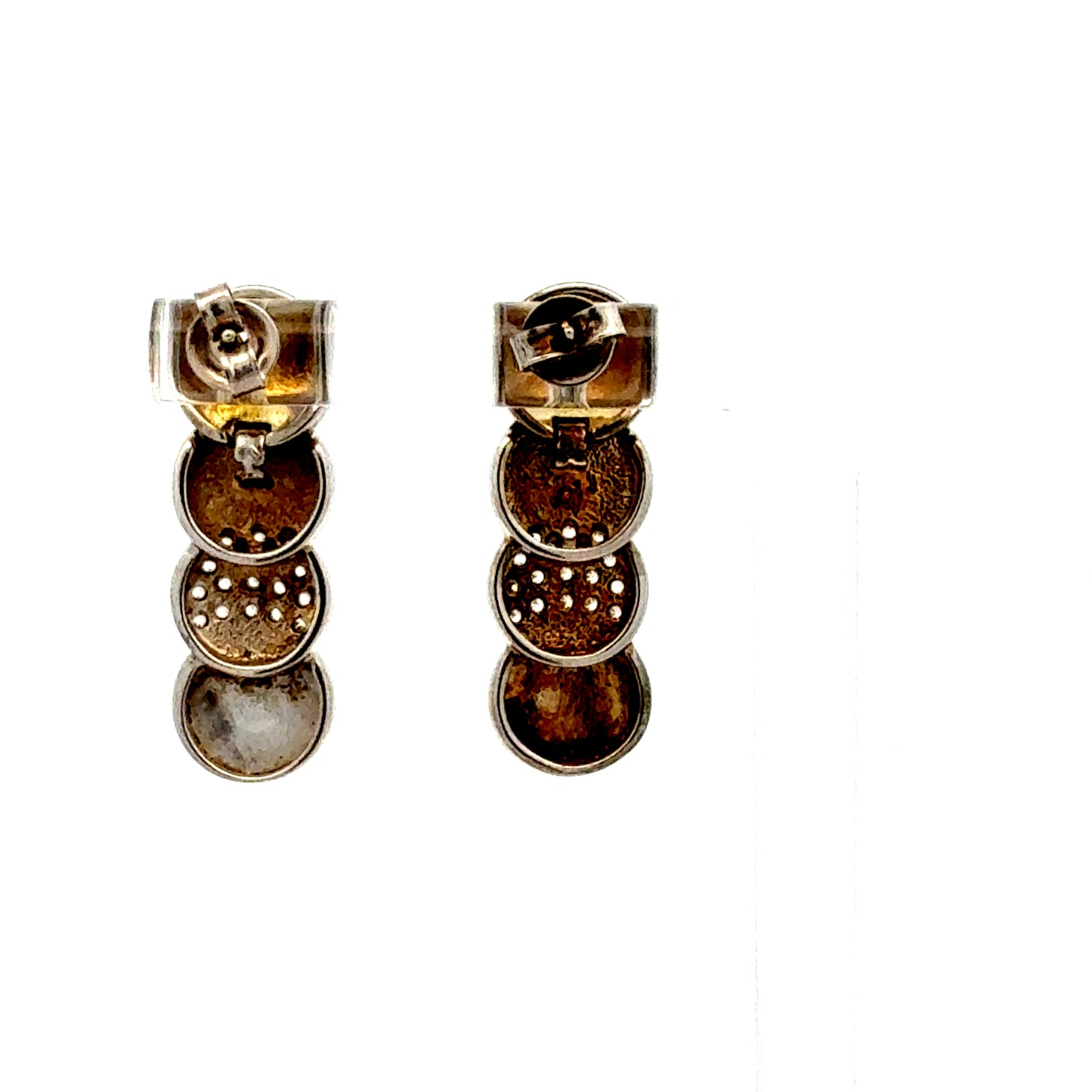 Hängende 925er Silber-Ohrringe mit Zirkonia – 6,52 g Ohrring Juwelier Alen