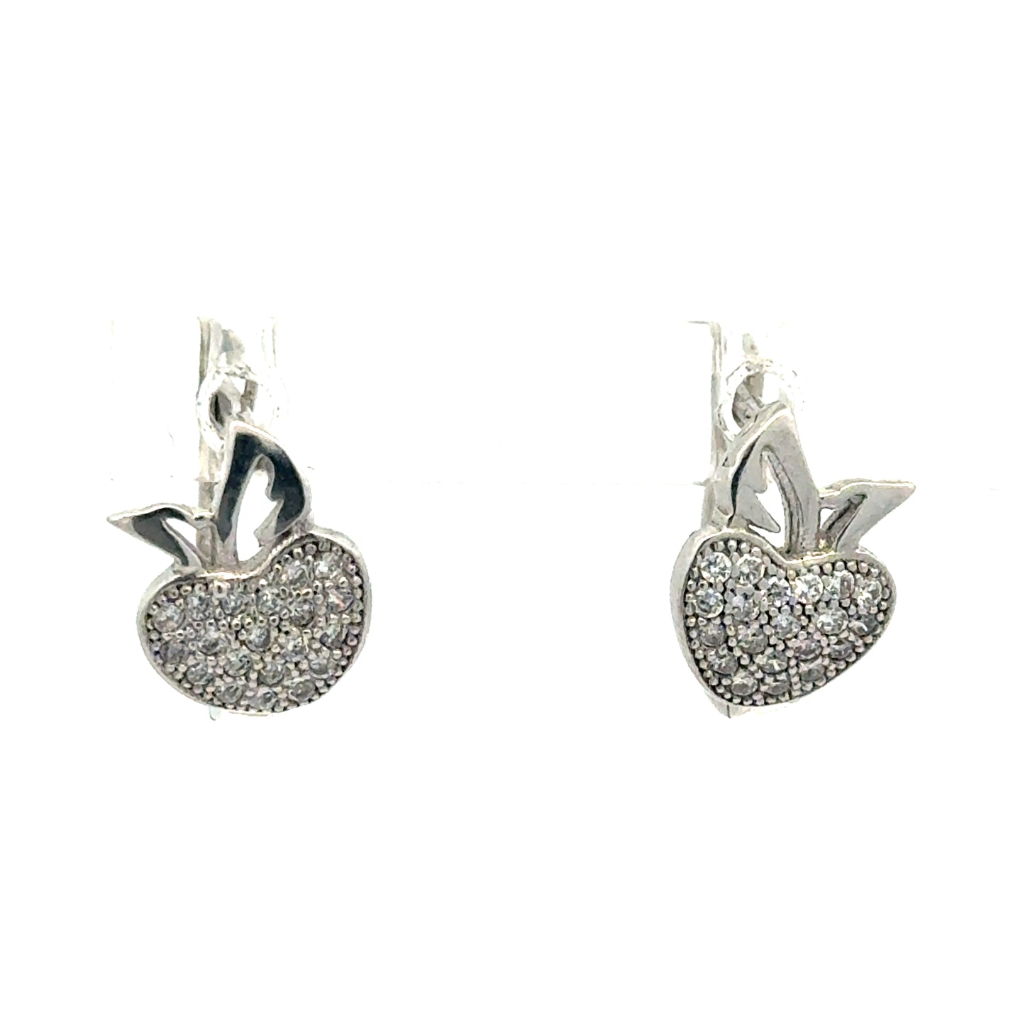 Elegante 925er Silber-Ohrringe mit Zirkonia – 2,44 g Ohrring Juwelier Alen