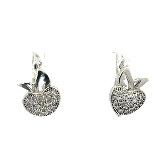 Elegante 925er Silber-Ohrringe mit Zirkonia – 2,44 g Ohrring Juwelier Alen