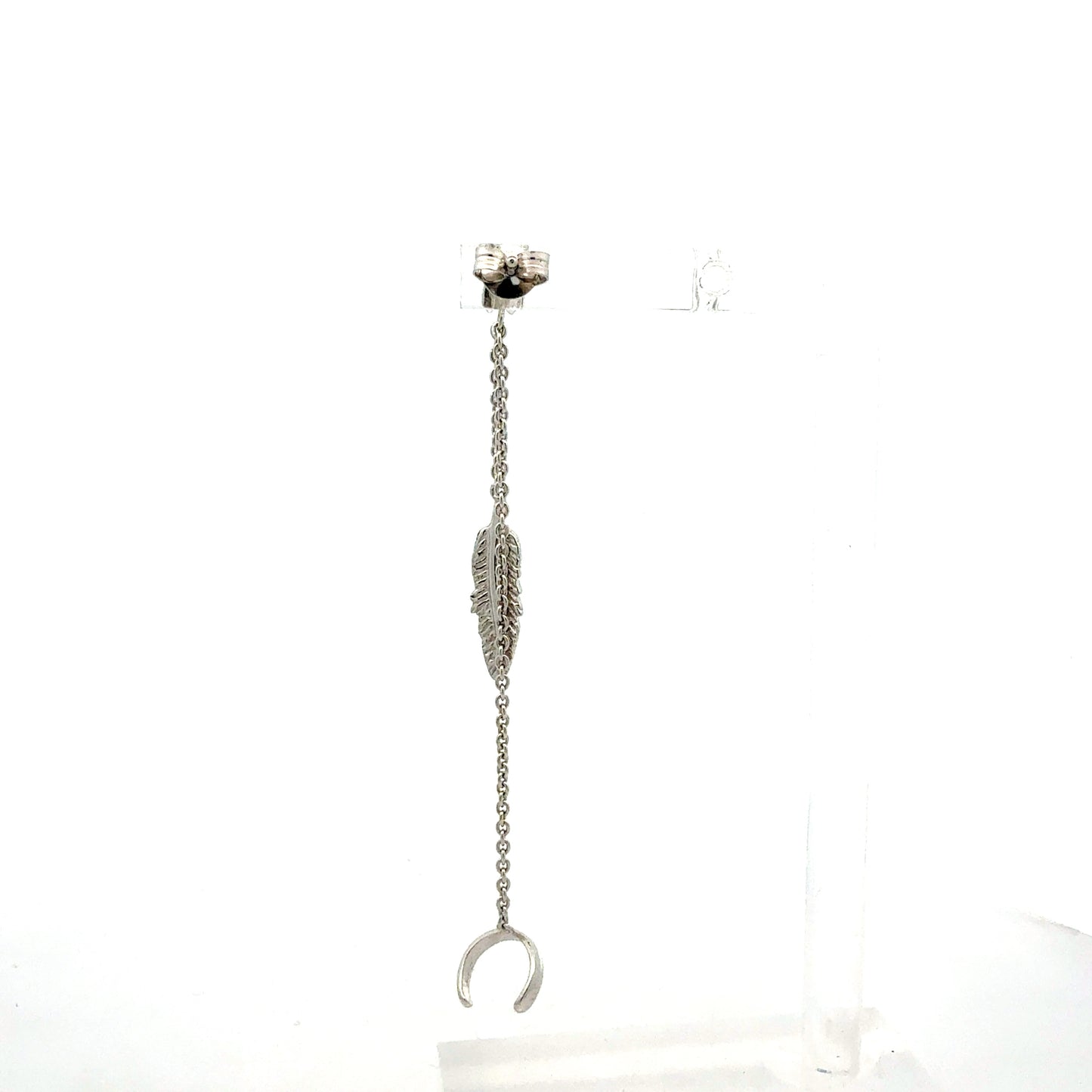 Lange Silber-Ohrringe mit Ketten – 925er Silber, 2,90 g, 7 cm Ohrring Juwelier Alen