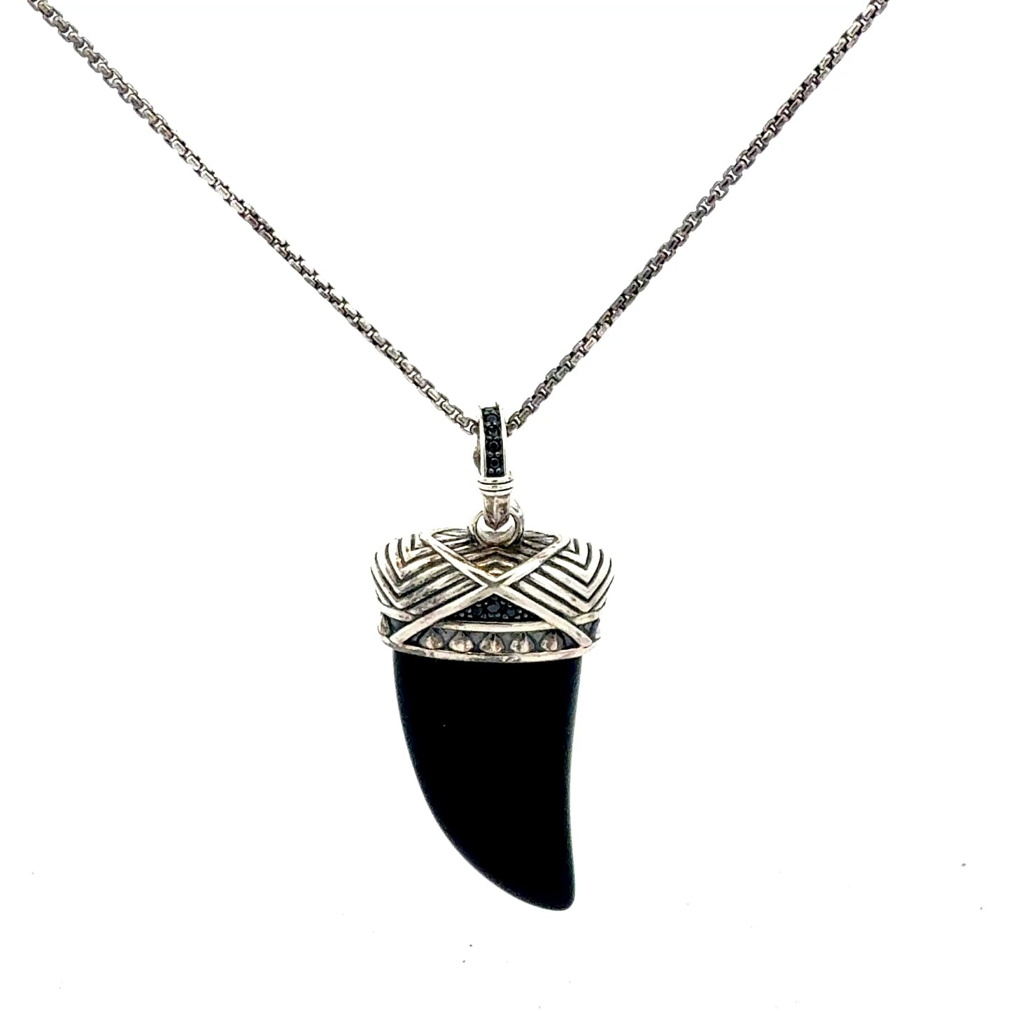 Thomas Sabo Kette mit Onyx-Hai-Anhänger – Silber 925, 60 cm, 12,92 g Juwelier Alen