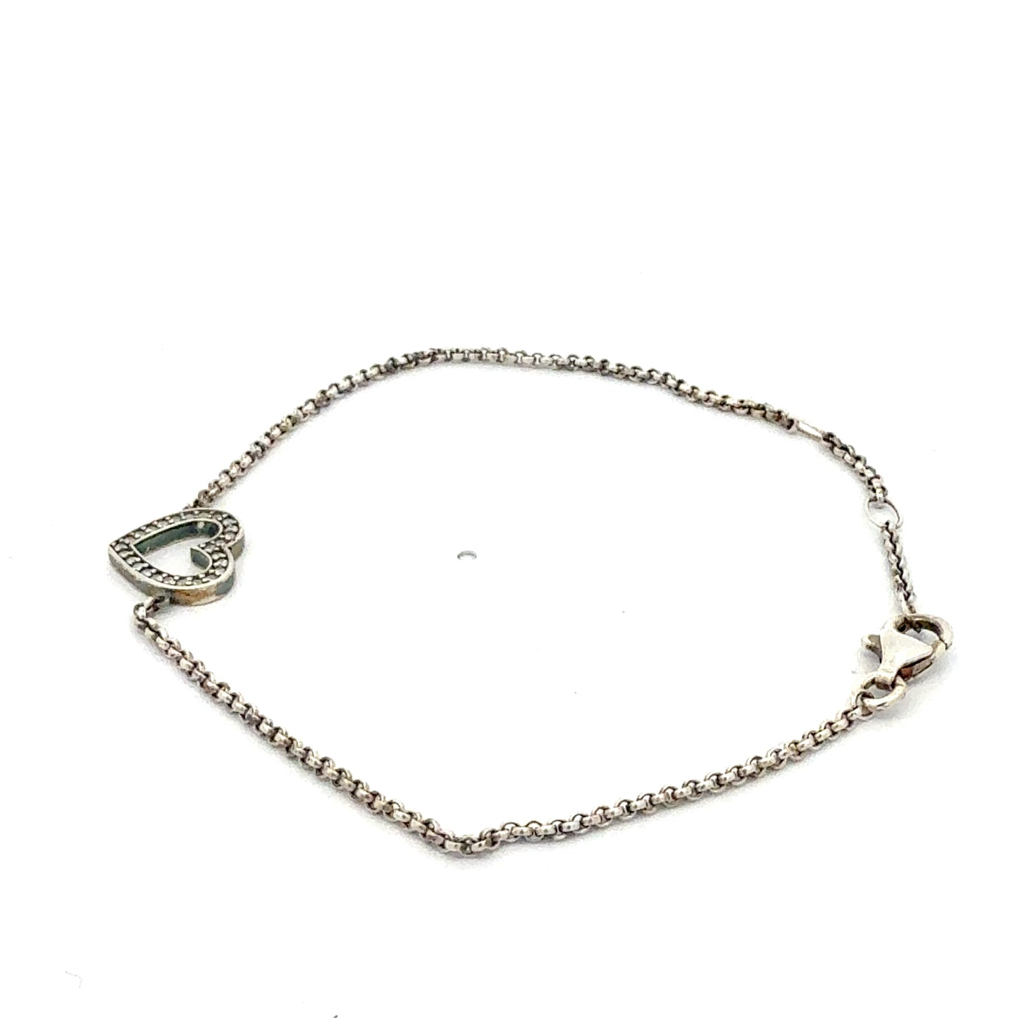 Zartes 925er Silberarmband von Thomas Sabo – Herzmotiv &amp; Zirkonia – 2,29 g Juwelier Alen