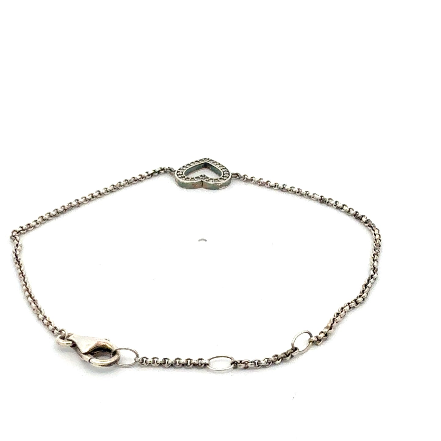 Zartes 925er Silberarmband von Thomas Sabo – Herzmotiv &amp; Zirkonia – 2,29 g Juwelier Alen